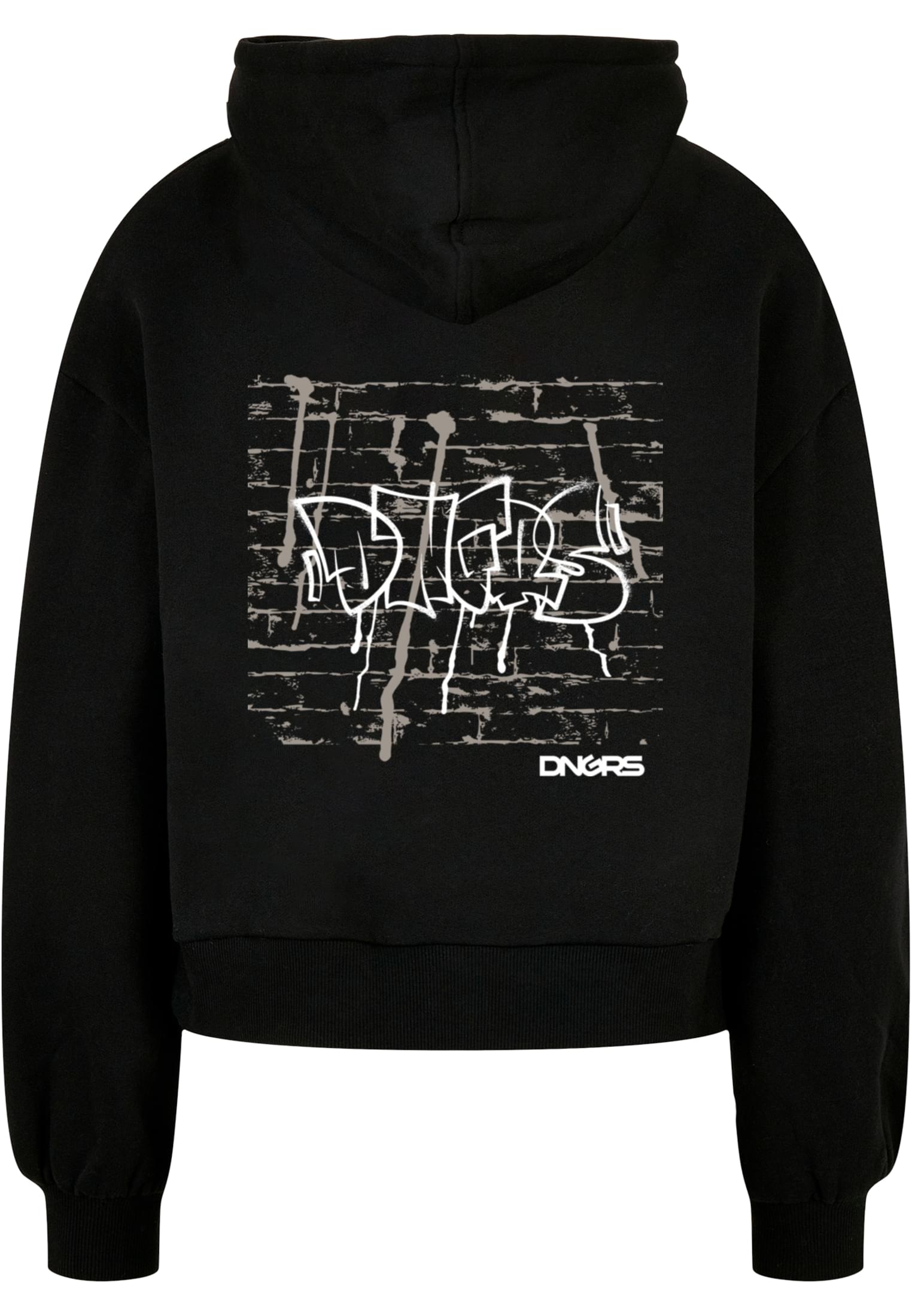 Hoodie Dlhd006M Wall Hoody με Oversized Εφαρμογή Dlhd006M-00007 Dangerous Dngrs Black ανδρικά Φούτερ Simple Wear