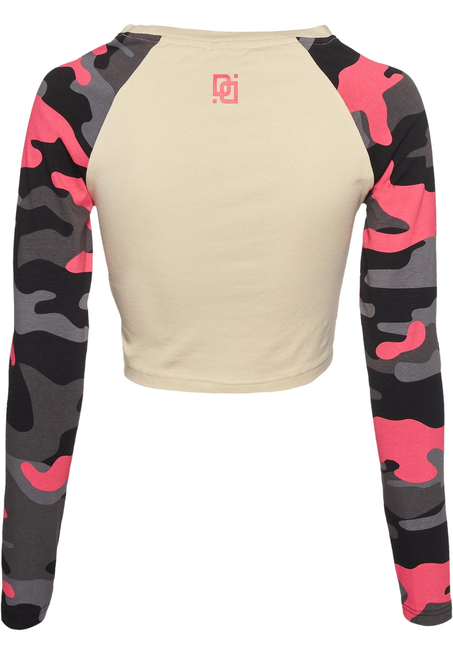 Cropped Long-Sleeve Bold Longsleeves με Καμουφλάζ Μανίκια Dlls003-00785 Dangerous Dngrs Beige Camo γυναικεία Μπλούζες Simple Wear