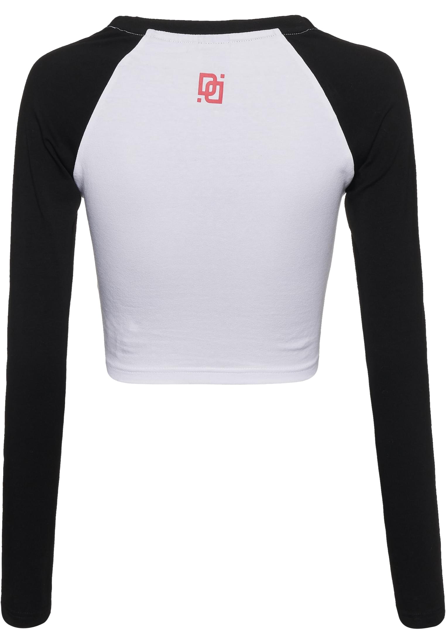 Cropped Long-Sleeve Bold Longsleeves με Καμουφλάζ Μανίκια Dlls003-01248 Dangerous Dngrs White Black γυναικεία Μπλούζες Simple Wear