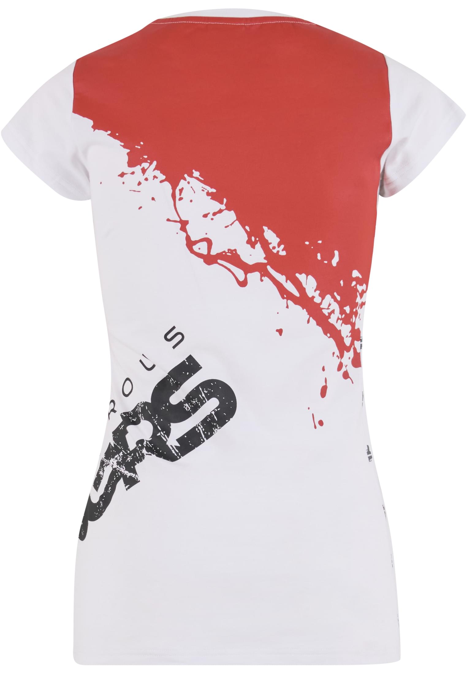 Γυναικεία Μπλούζα Anger T-Shirt με Στρογγυλή Λαιμόκοψη Dlts122-21208 Dangerous Dngrs White Red Clay γυναικεία Basic T-Shirts Simple Wear Μπλουζάκια 