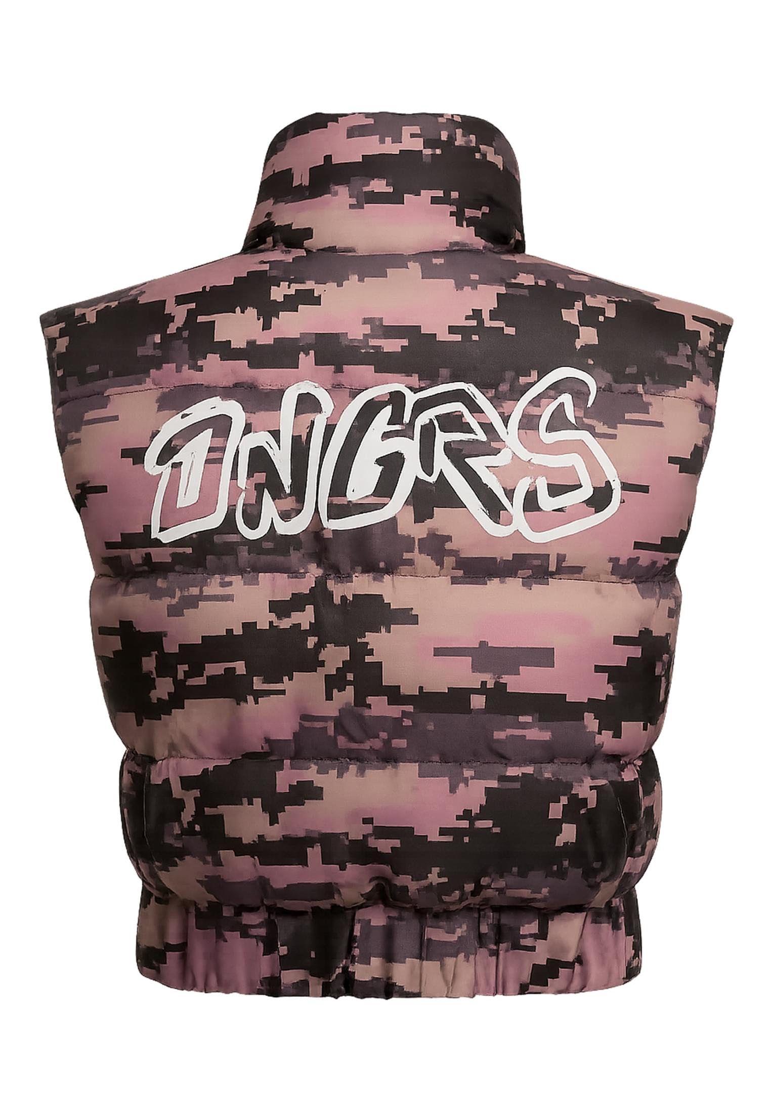 Γιλέκο Dangerous Dngrs Express Westen με Oversized Εφαρμογή Dlve001-17104 Pixelcamouflage γυναικεία Μπουφάν Simple Wear