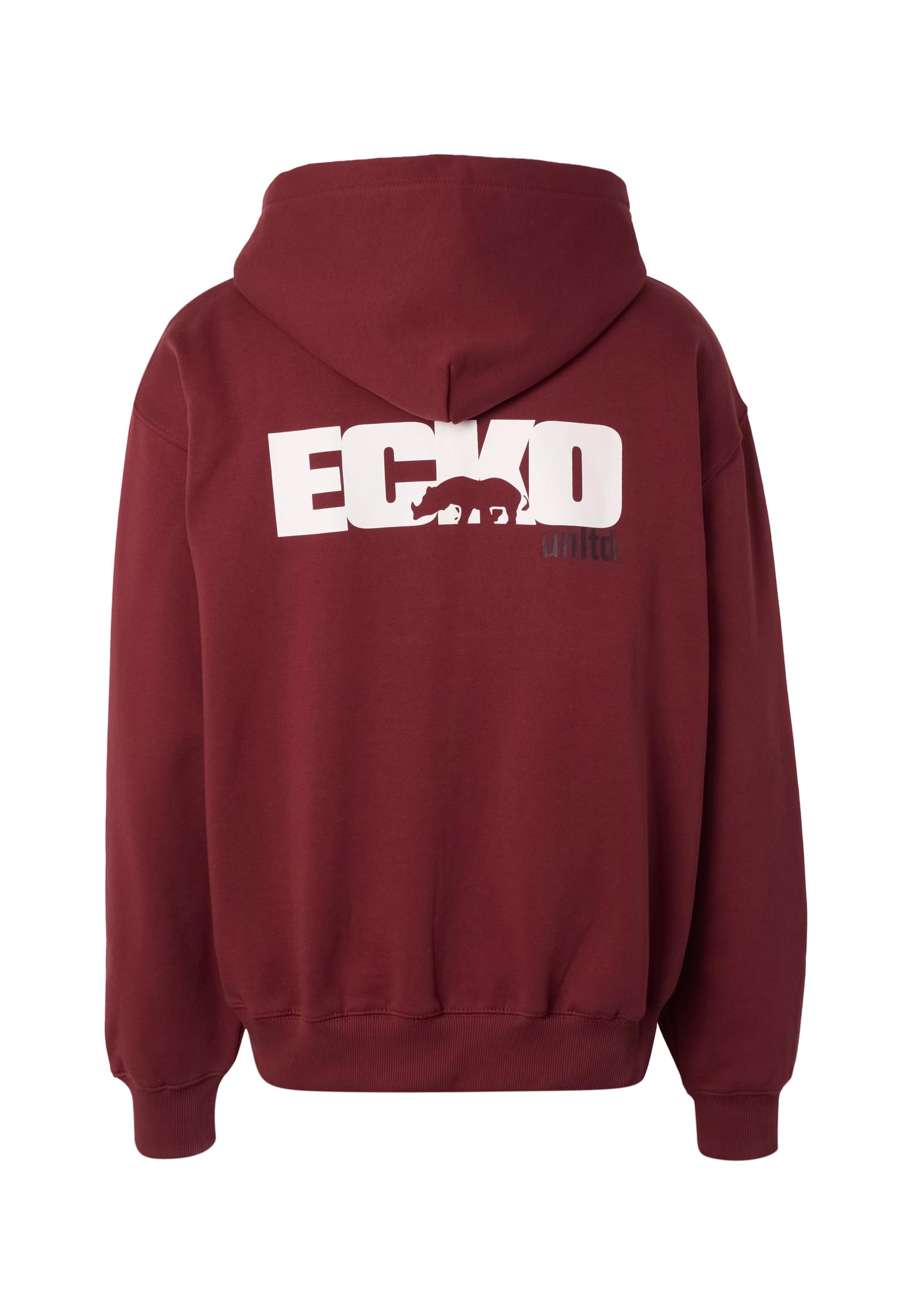 Ecko Unltd Frsh Zip Hoodies με Φερμουάρ Και Τσέπη Καγκουρό Eckozh1029-06465 Syrah ανδρικά Φούτερ Simple Wear