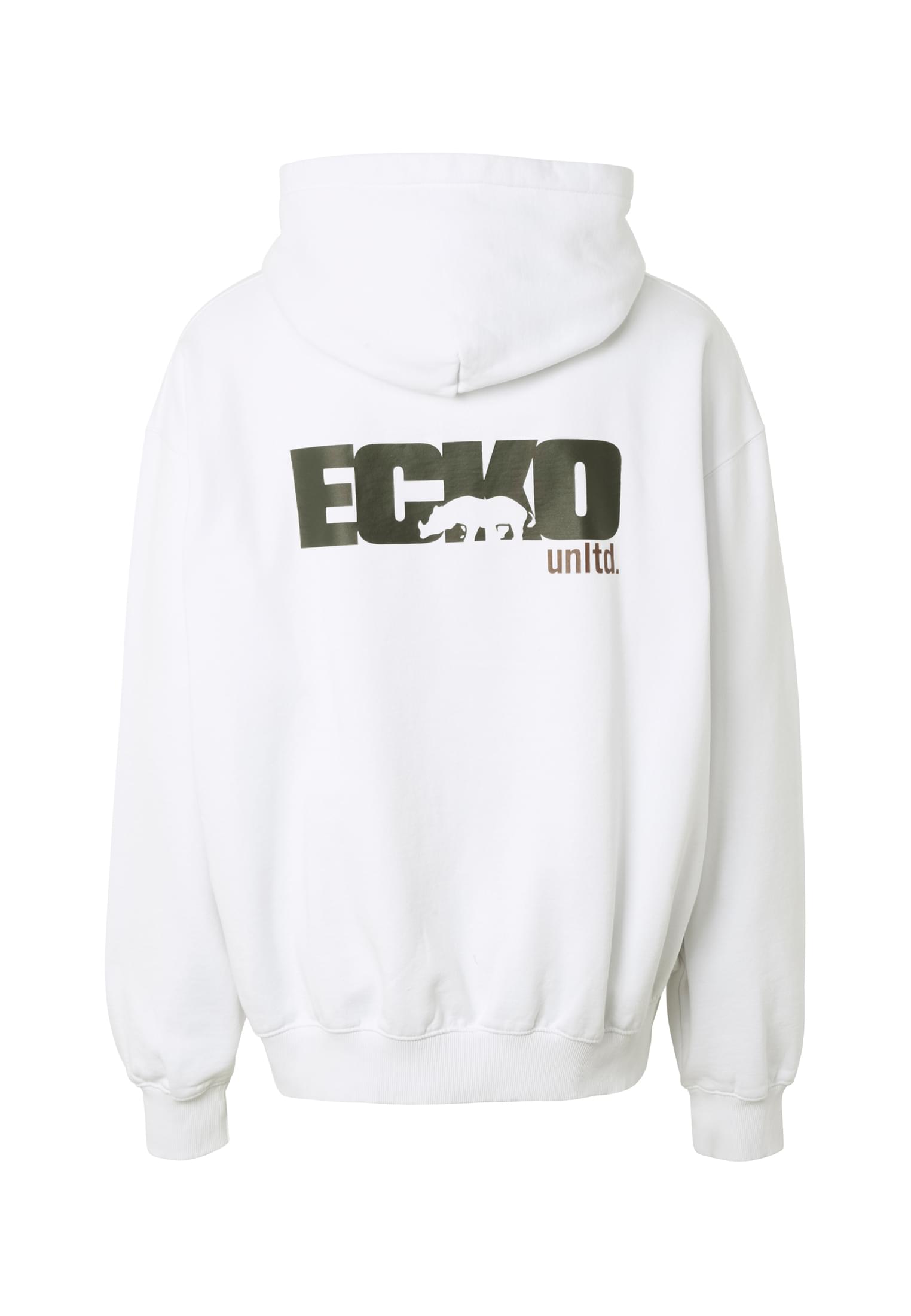Ecko Unltd Frsh Zip Hoodies με Φερμουάρ Και Τσέπη Καγκουρό Eckozh1029-21363 Brightwhite ανδρικά Φούτερ Simple Wear