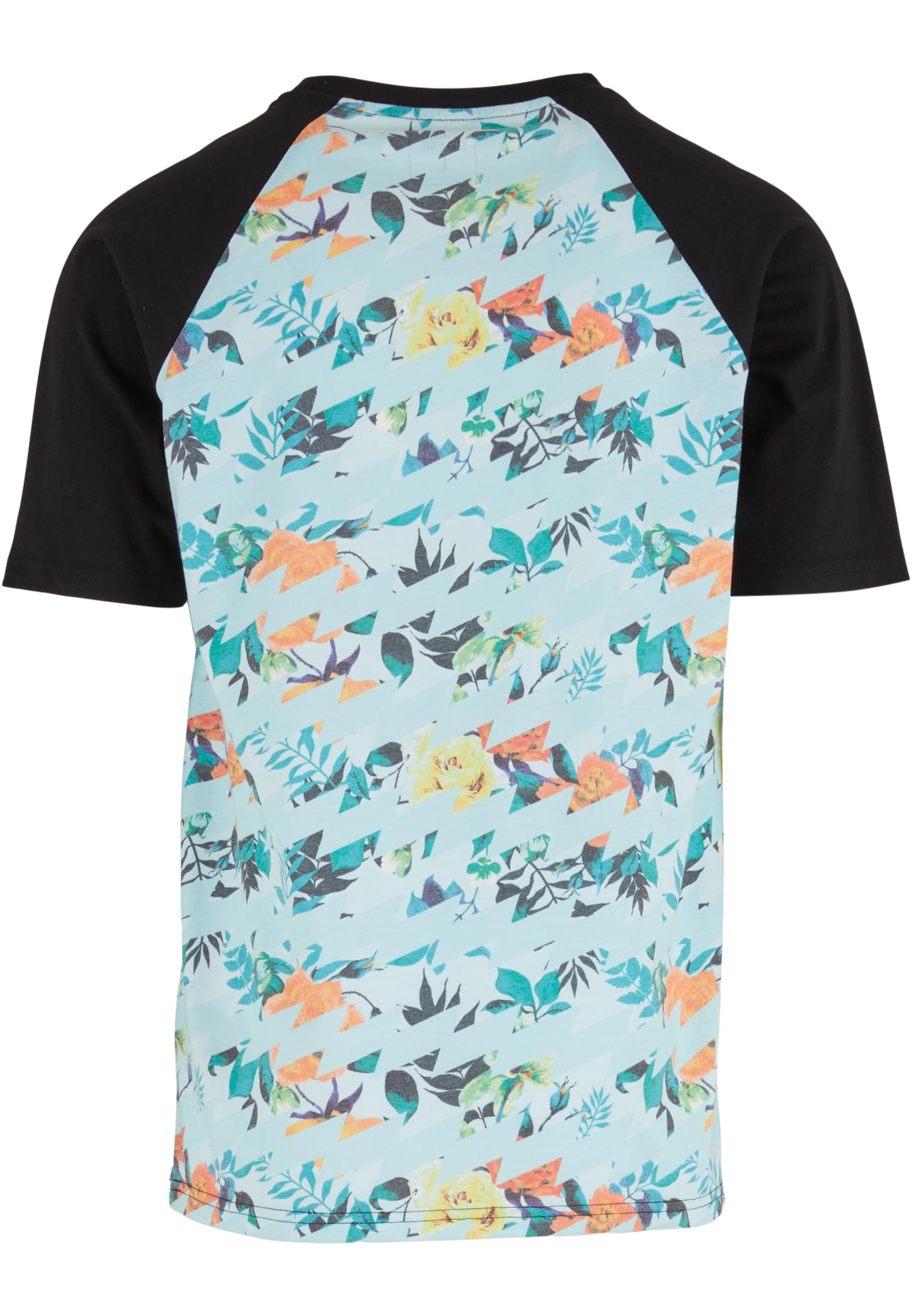 Relaxed-Fit T-Shirt Samara με Floral Σχέδιο Jrts621-02343 Just Rhyse Jet Black ανδρικά Basic T-Shirts Simple Wear Μπλουζάκια κοντομάνικα