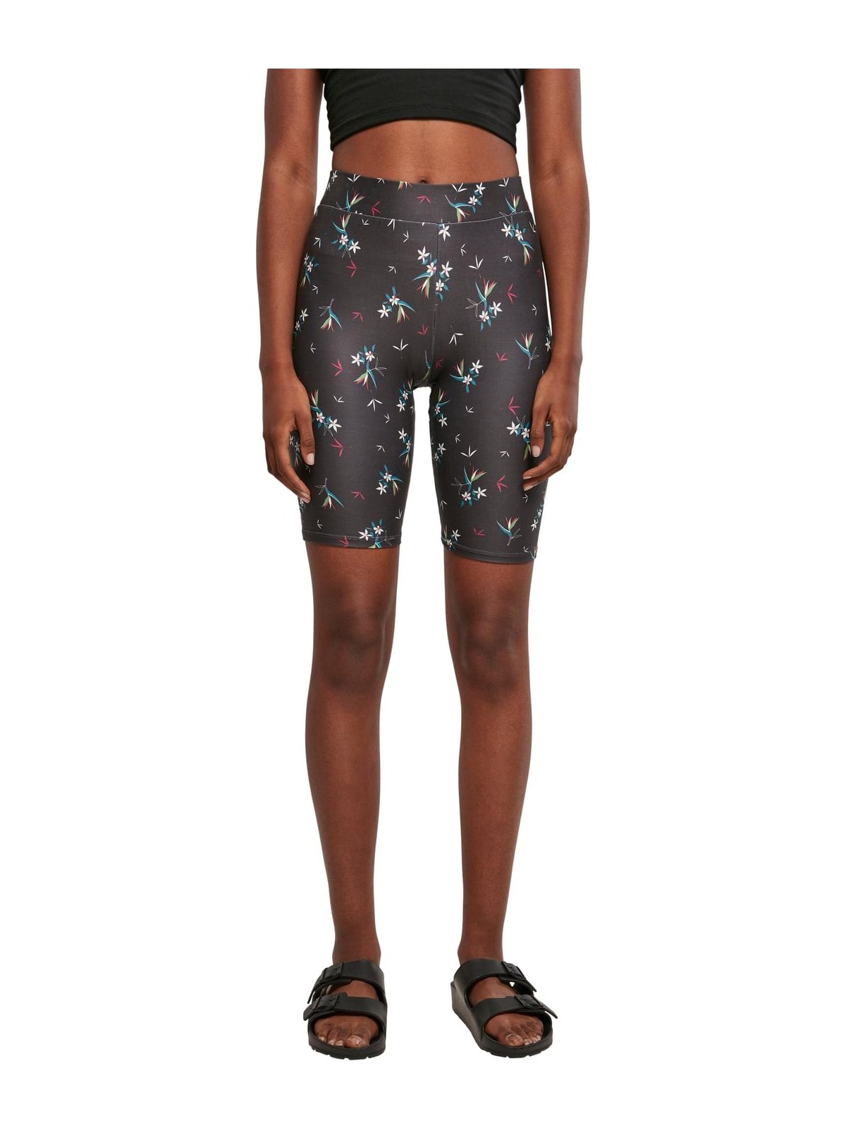 Soft AOP Cycle Shorts UC Ladies TB4791 Black Floret