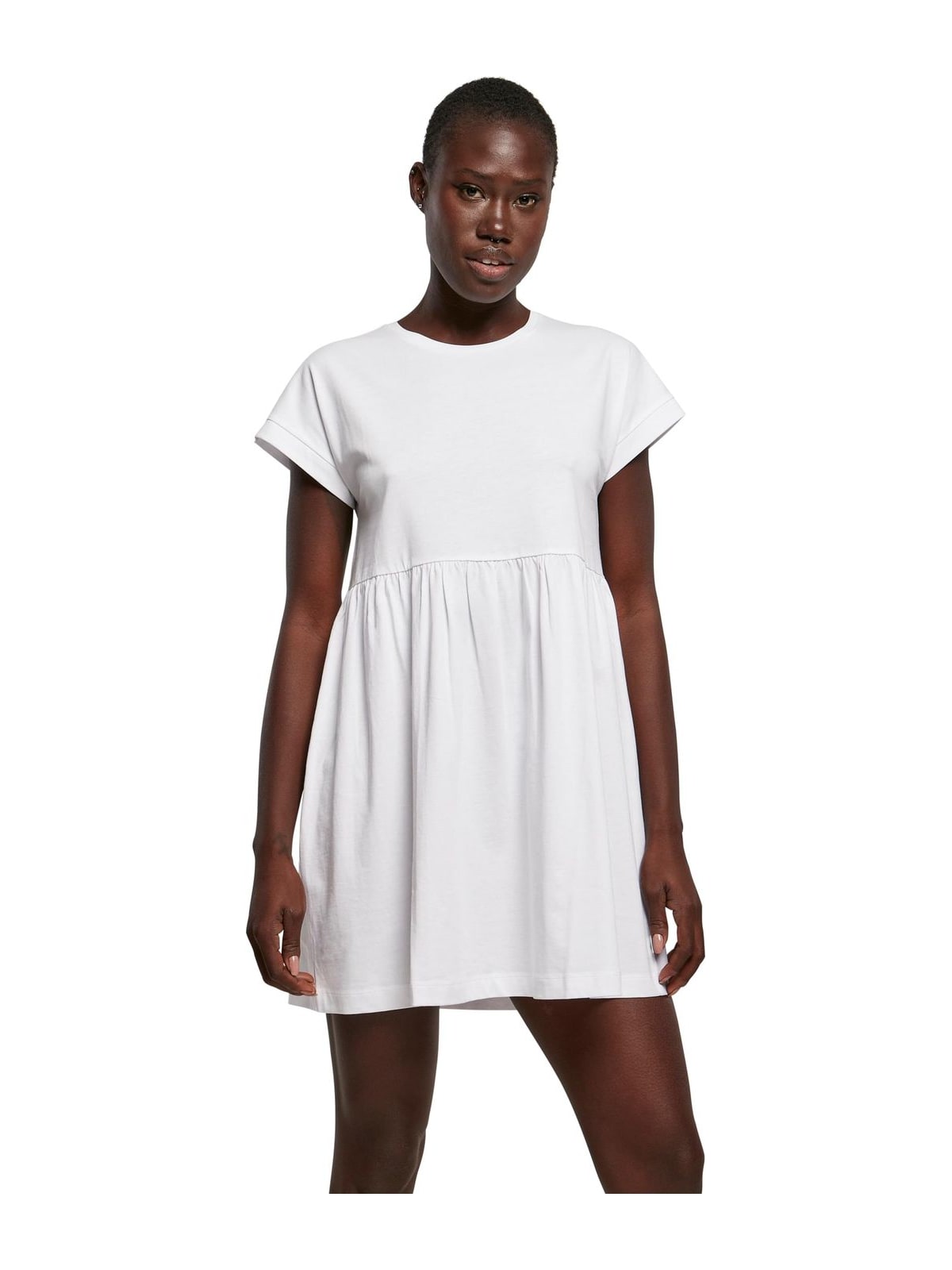 Γυναικείο Φόρεμα Organic Empire Valance Tee Dress TB5040 Urban Classics Black White