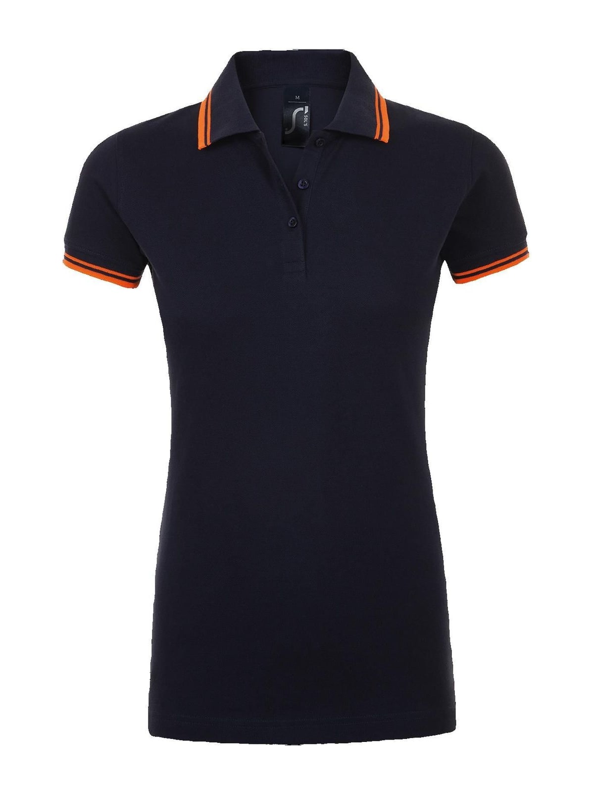 Γυναικείο Πόλο Πικέ 00578 SOL'S Pasadena French Navy/Neon Orange