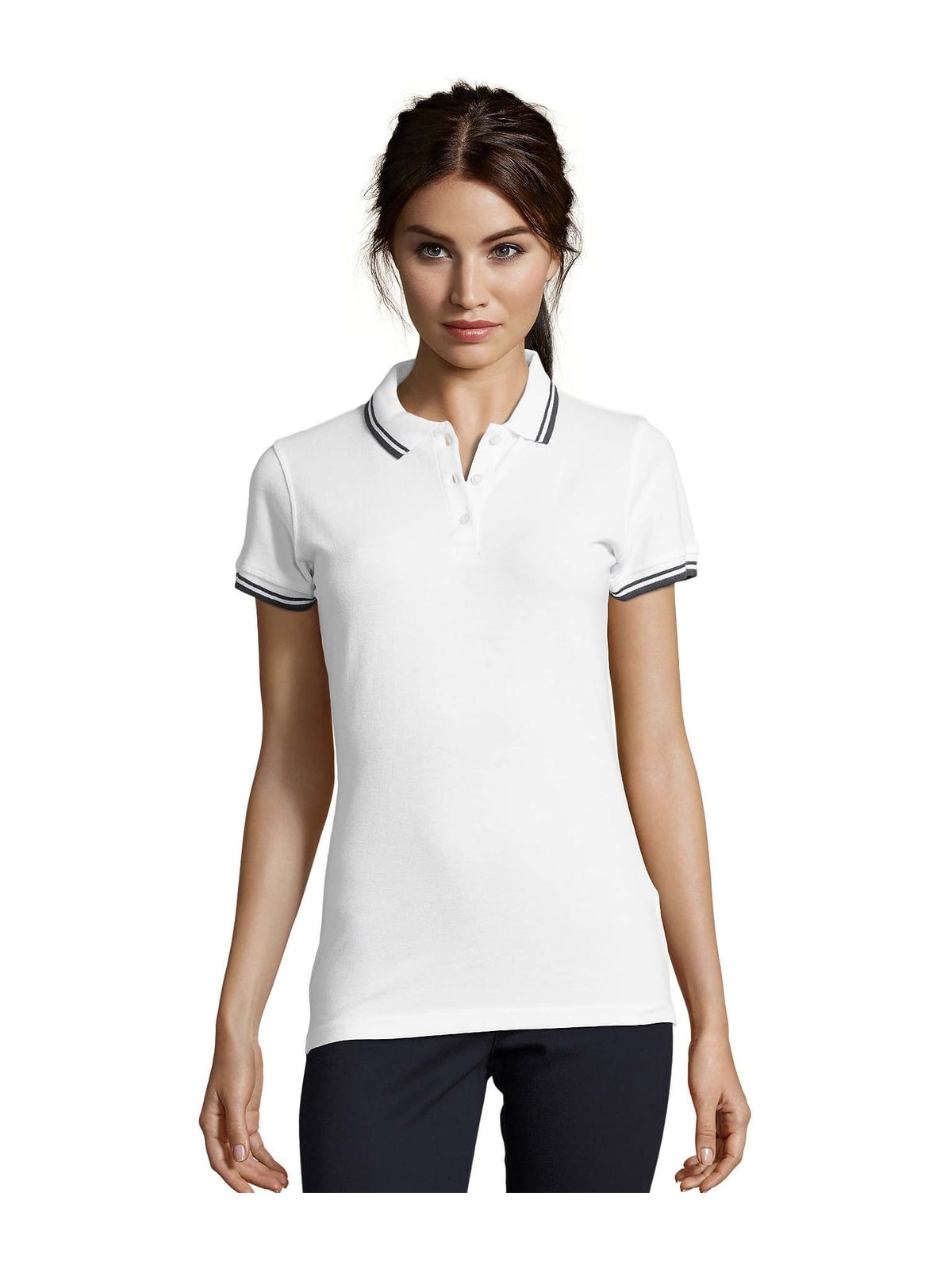 Γυναικείο Πόλο Πικέ 00578 SOL'S Pasadena White/Navy