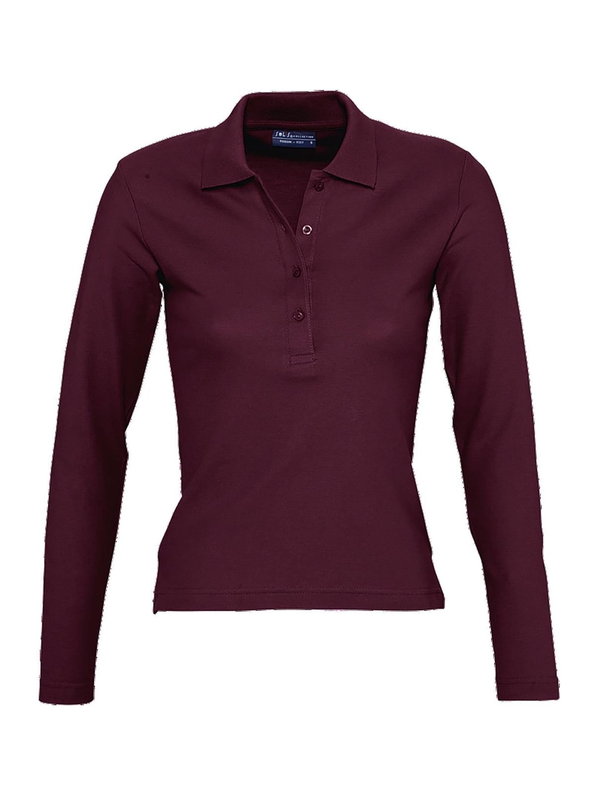 Γυναικείο πόλο πικέ Podium SOLS 11317 Burgundy