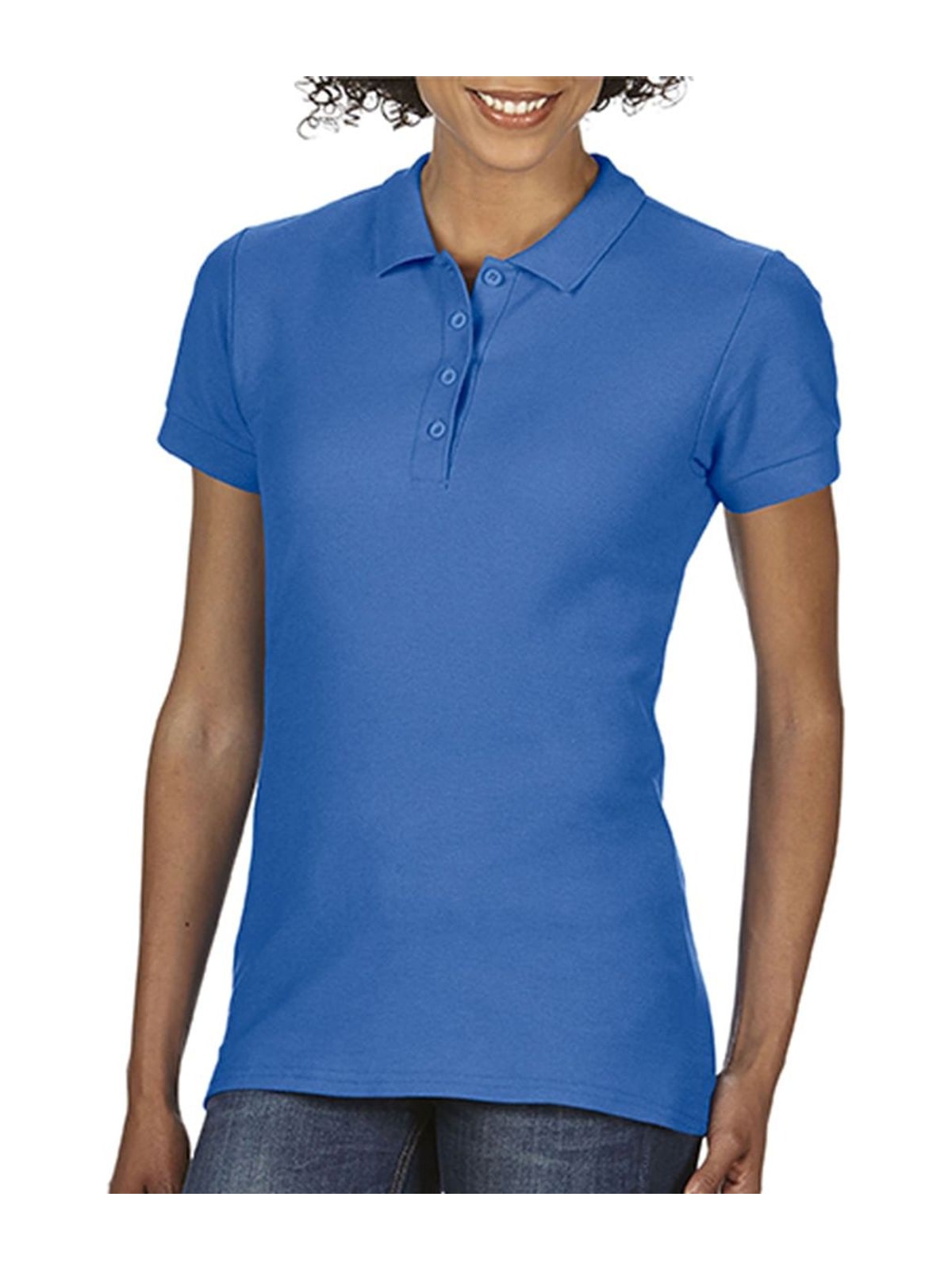 Γυναικεία Μπλούζα Polo 64800L Gildan Softstyle Double Pique Royal