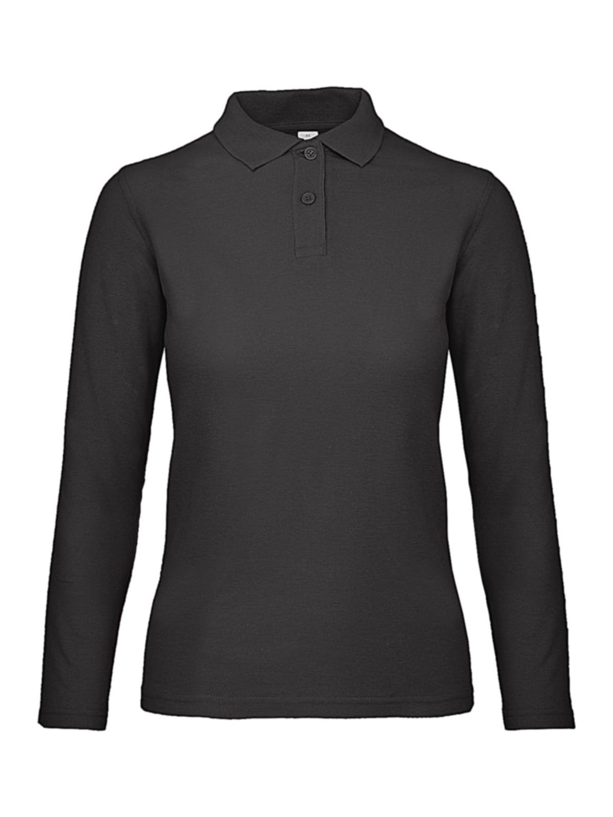 Μπλούζα Polo Γυναικεία Μακρυμάνικη PWI13 B & C ID.001 LSL Black