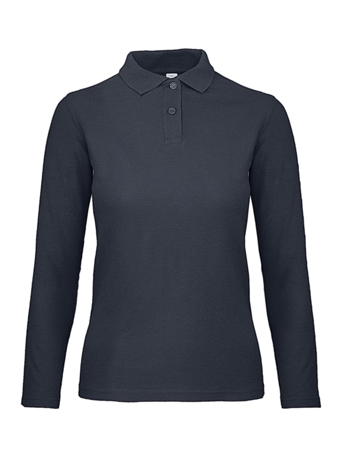 Μπλούζα Polo Γυναικεία Μακρυμάνικη PWI13 B & C ID.001 LSL Navy