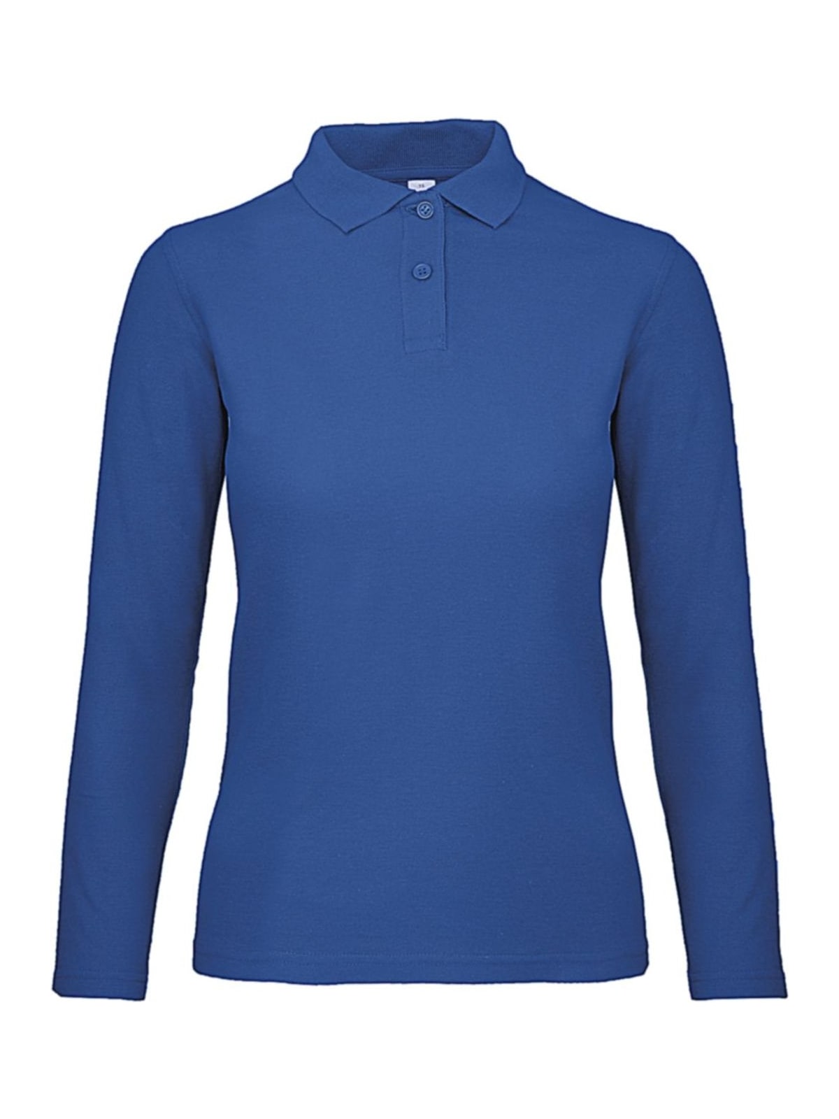 Μπλούζα Polo Γυναικεία Μακρυμάνικη PWI13 B & C ID.001 LSL Royal Blue