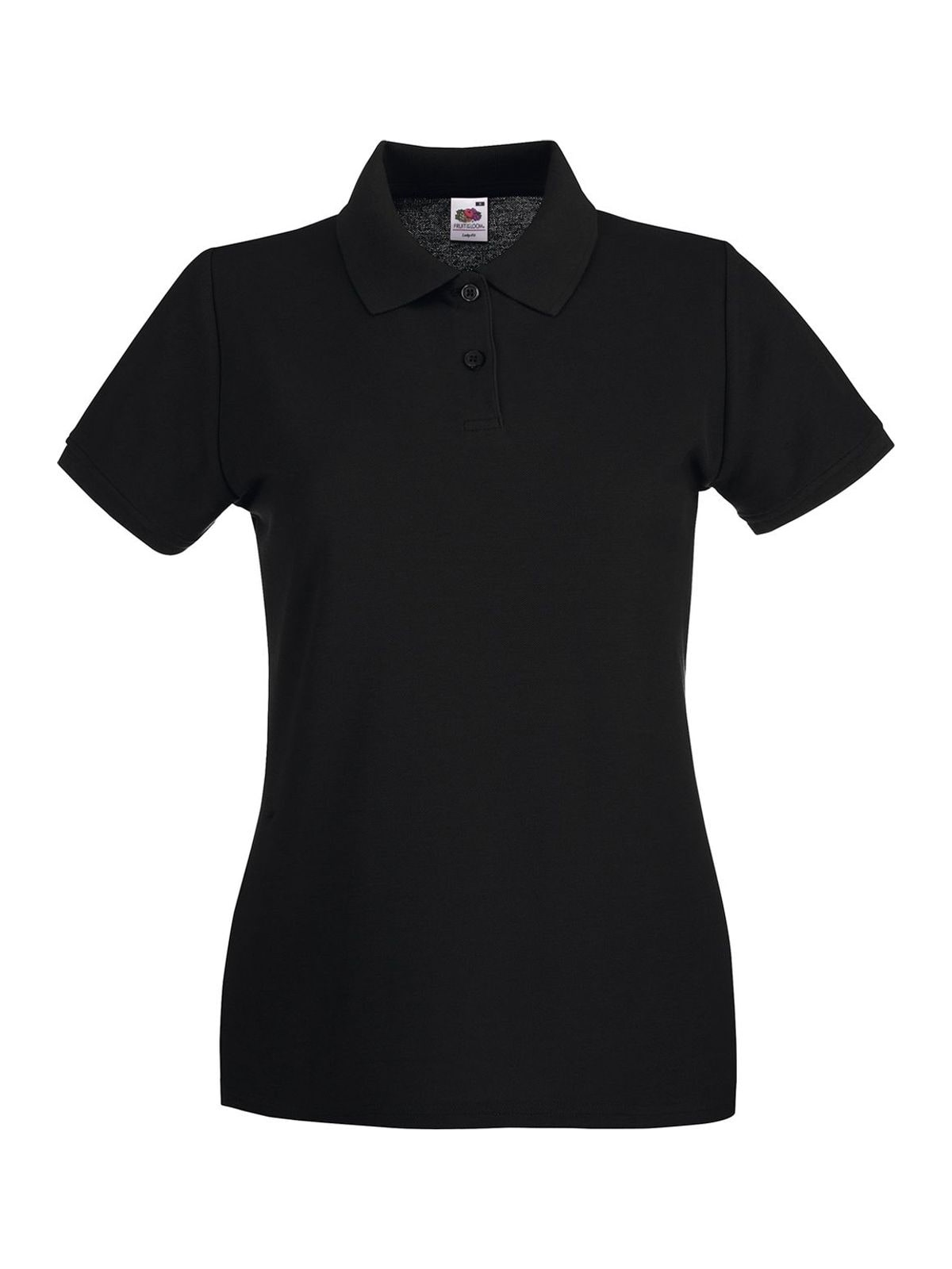 Γυναικεία Μπλούζα Polo 63-030-0 Fruit of the Loom Black
