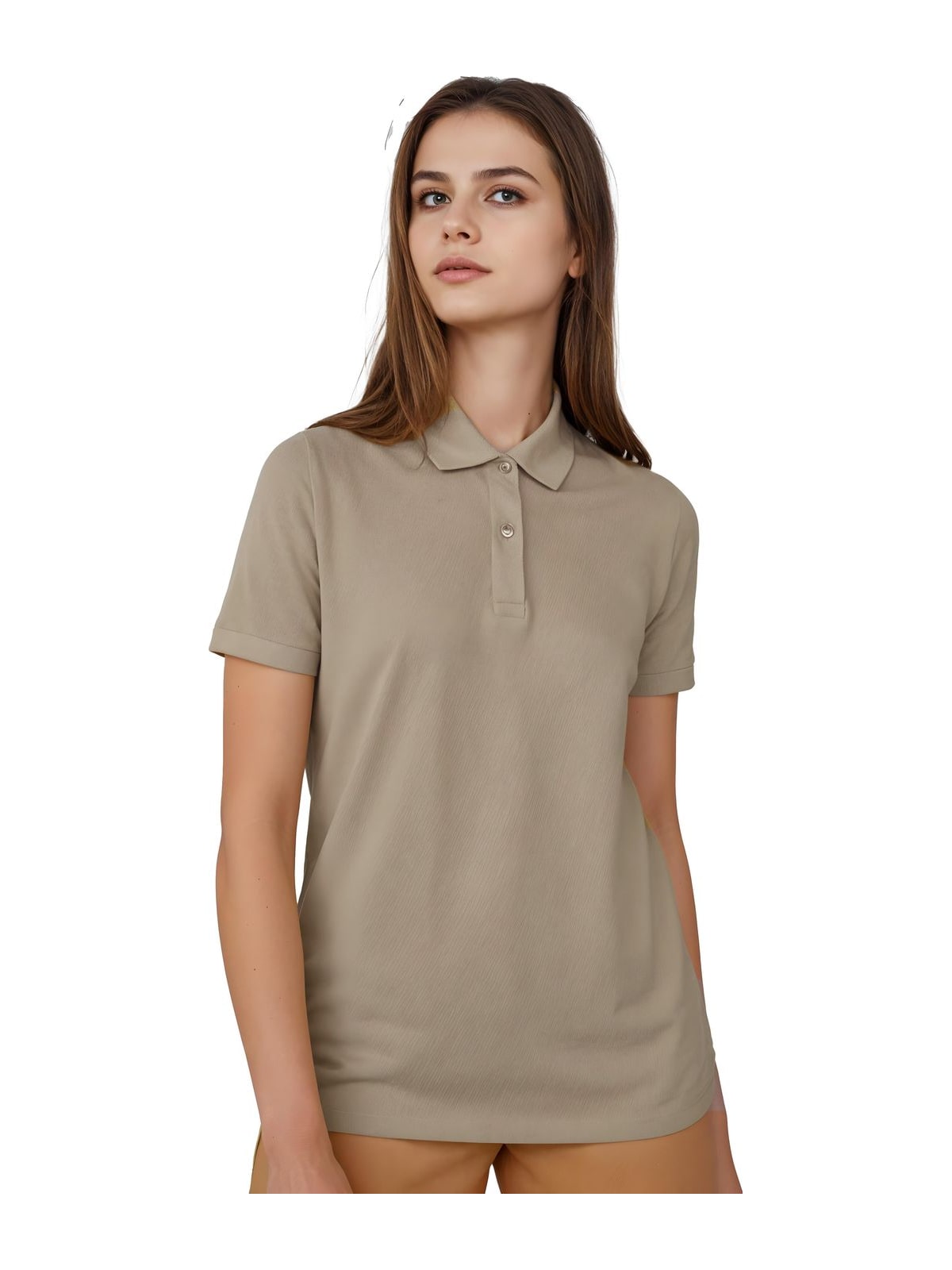 Γυναικεία Μπλούζα Polo PW461 B & C My Polo 180 Mastic