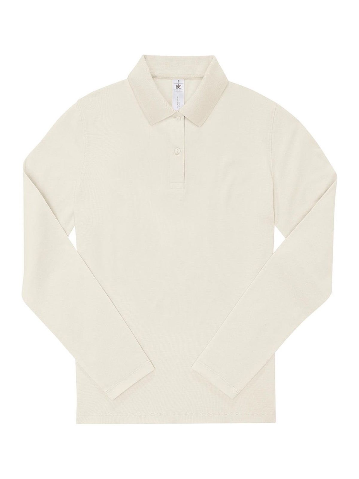 Γυναικεία Μακρυμάνικη Μπλούζα Polo PW462 B & C My Polo 180 LSL Off White