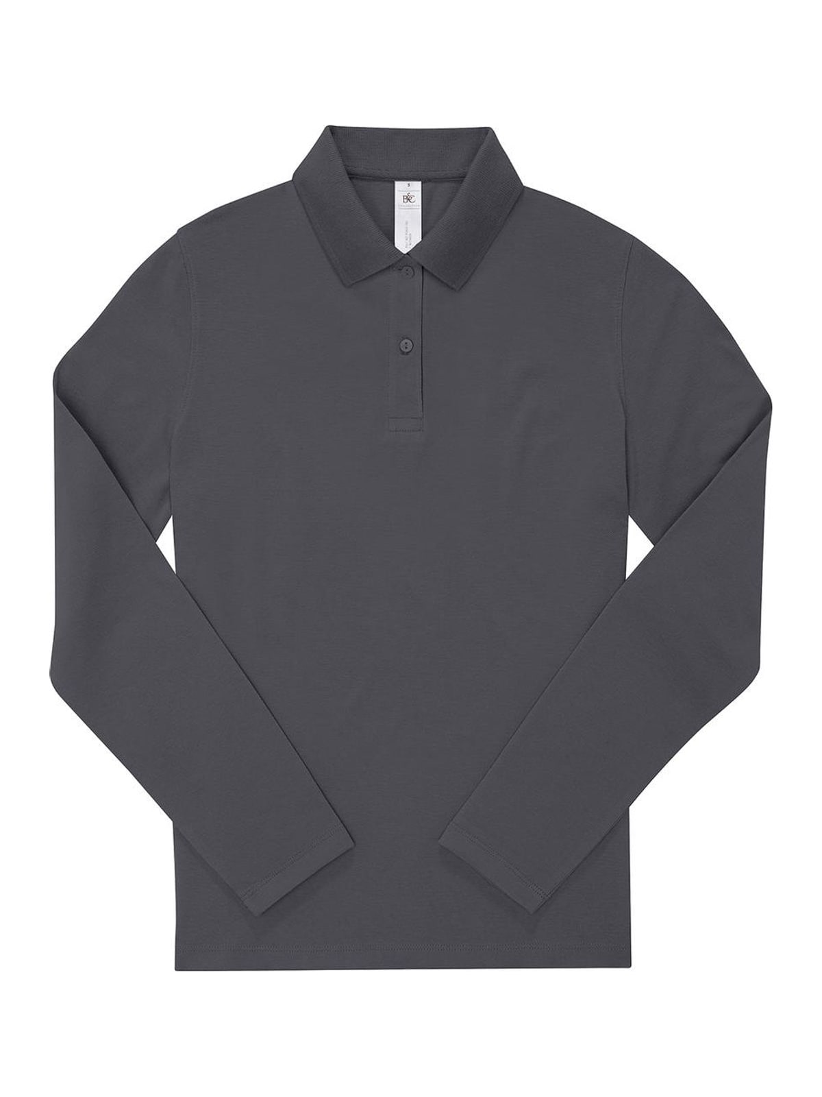 Γυναικεία Μακρυμάνικη Μπλούζα Polo PW462 B & C My Polo 180 LSL Dark Grey