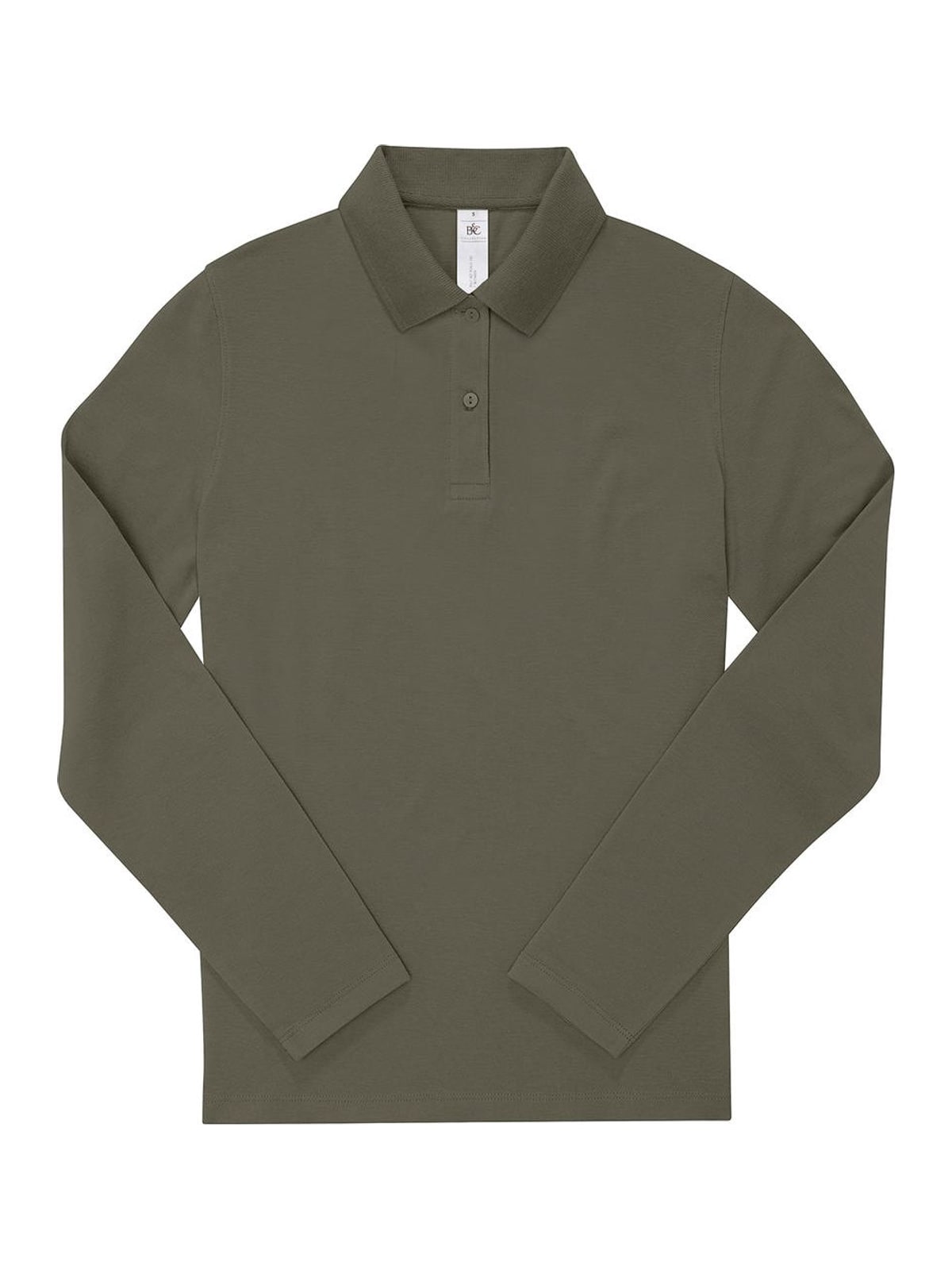 Γυναικεία Μακρυμάνικη Μπλούζα Polo PW462 B & C My Polo 180 LSL Camo Green