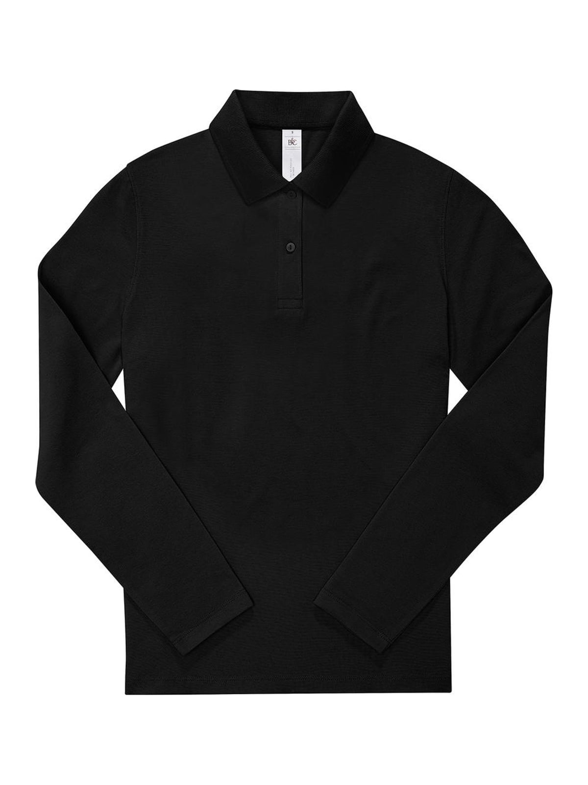Γυναικεία Μακρυμάνικη Μπλούζα Polo PW464 B&C My Polo 210 LSL Black