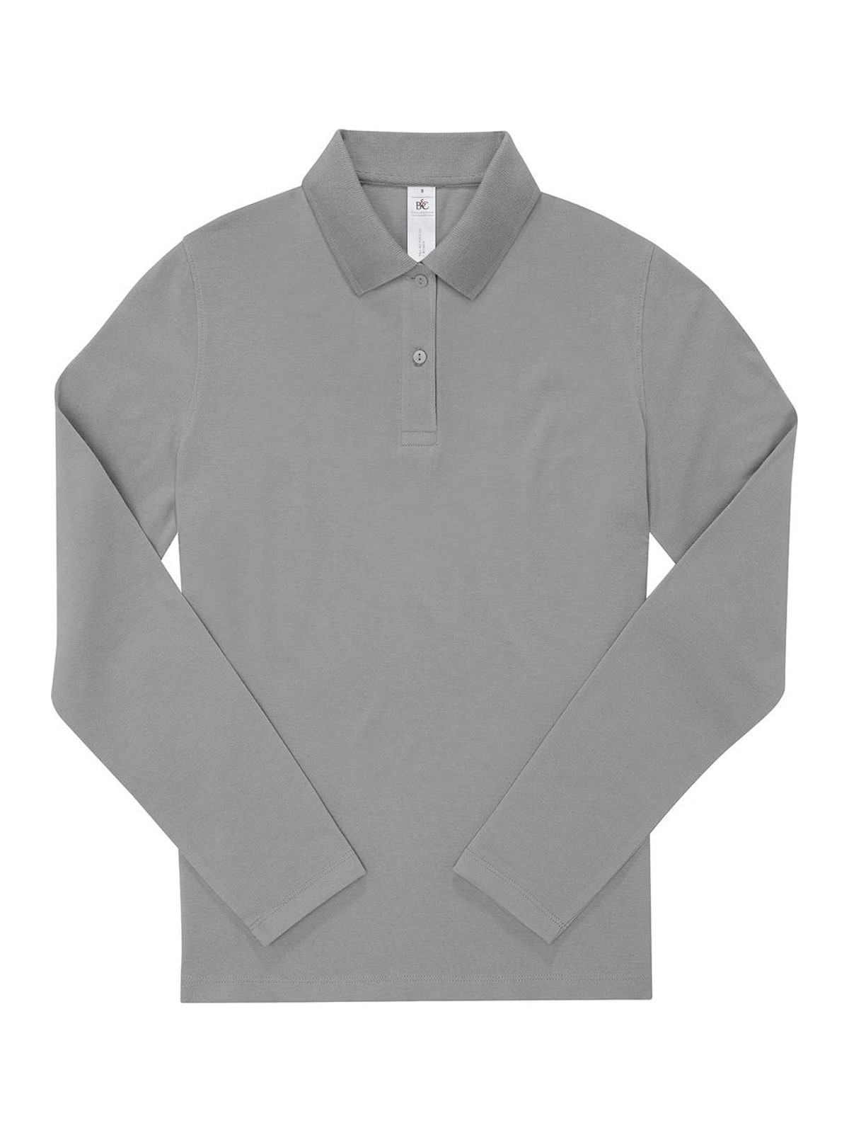 Γυναικεία Μακρυμάνικη Μπλούζα Polo PW464 B&C My Polo 210 LSL Sport Grey