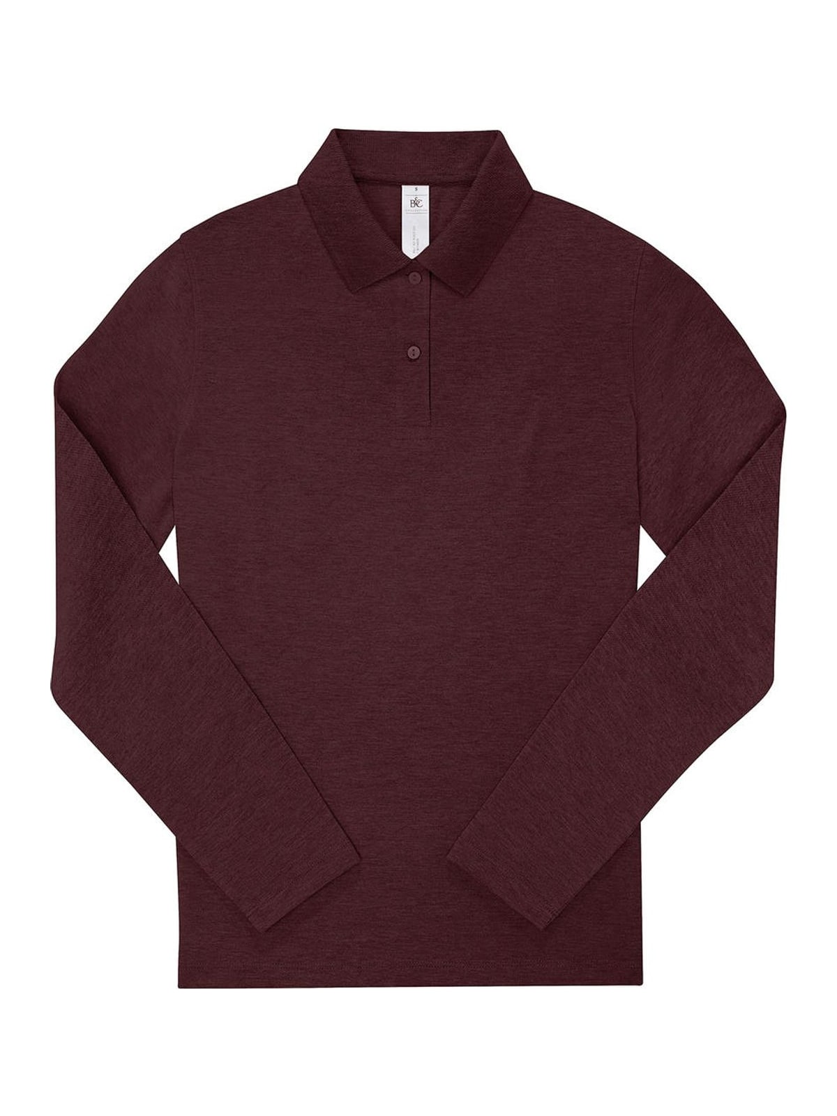 Γυναικεία Μακρυμάνικη Μπλούζα Polo PW464 B&C My Polo 210 LSL Heather Burgundy