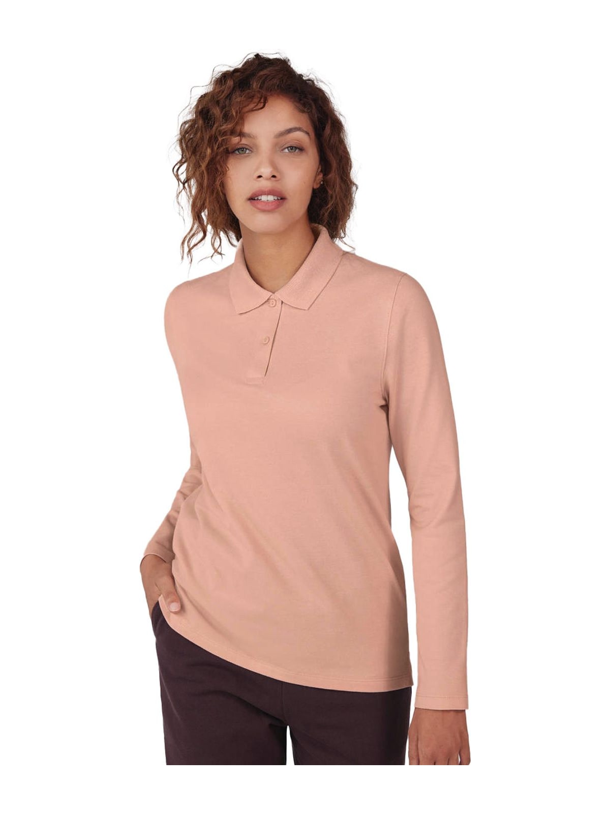 Γυναικεία Μακρυμάνικη Μπλούζα Polo PW464 B&C My Polo 210 LSL Nude