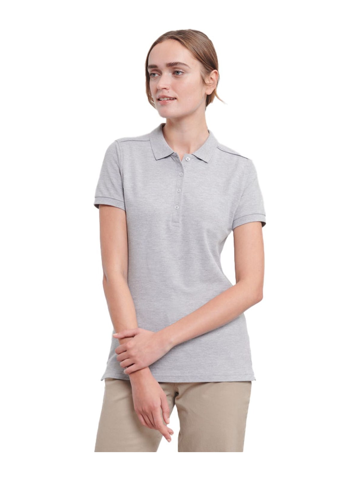 Γυναικείο Μπλουζάκι Polo R-566F-0 Russell Slim Fit Stretch Light Oxford