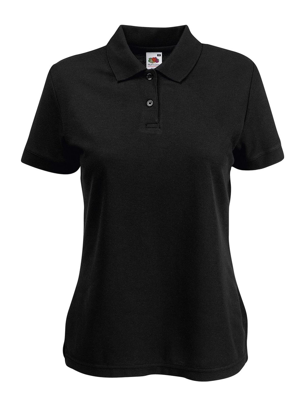 Γυναικεία Μπλούζα Polo 63-212-0 Fruit of the Loom Black