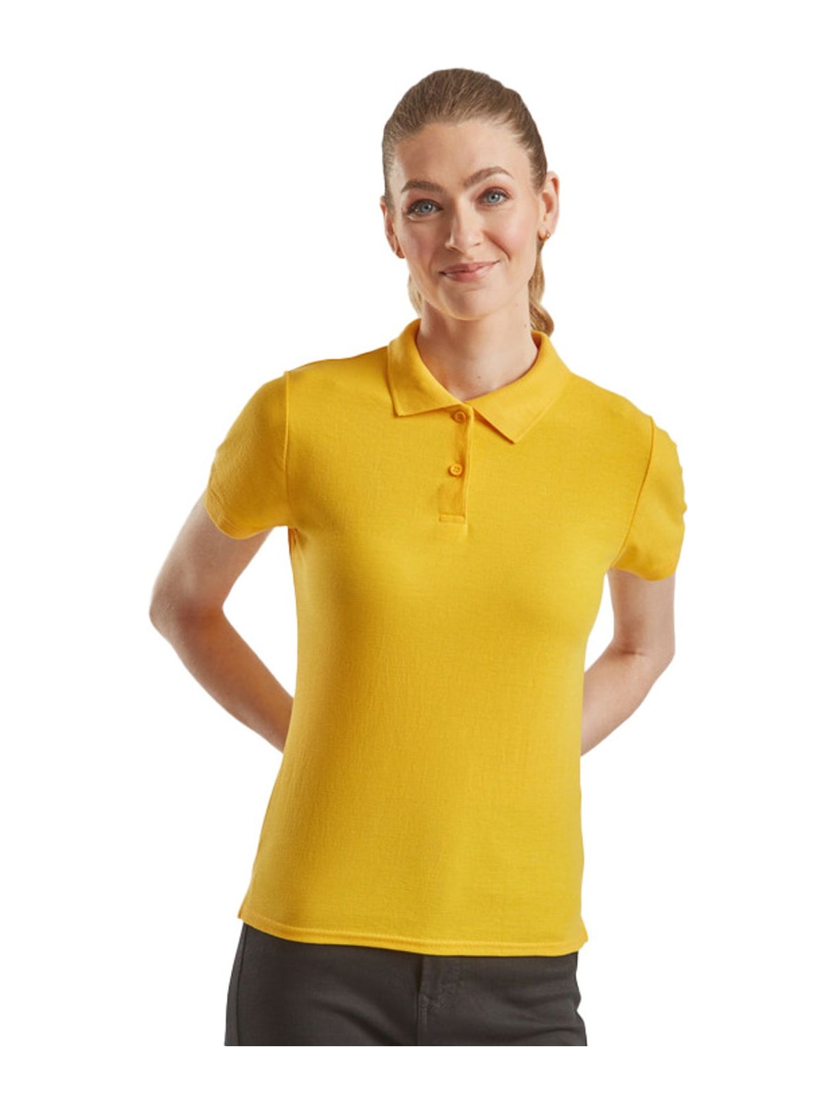 Γυναικεία Μπλούζα Polo 63-212-0 Fruit of the Loom Sunflower