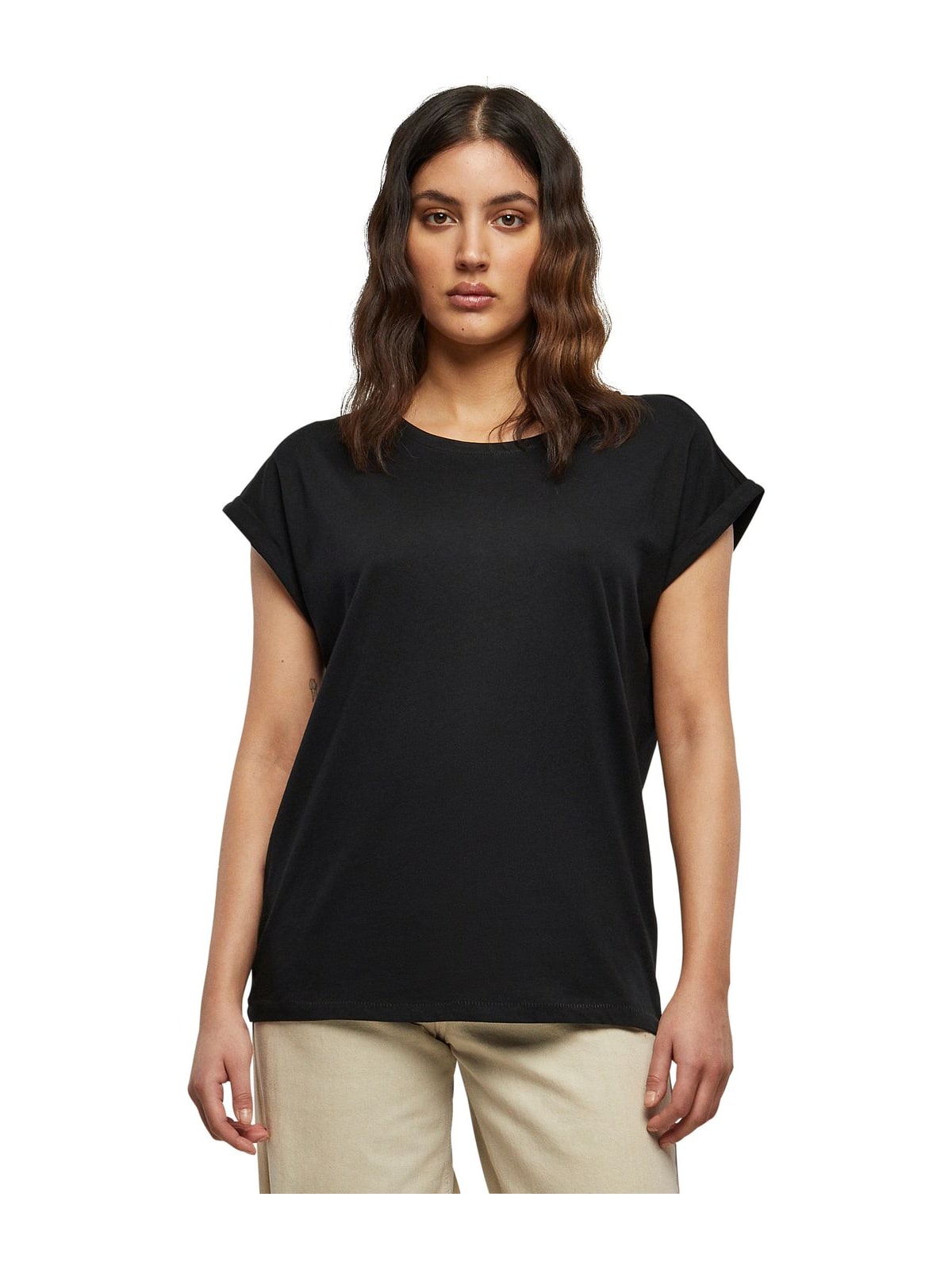T-shirt TB771 Urban Classics Extended Shoulder Tee Black