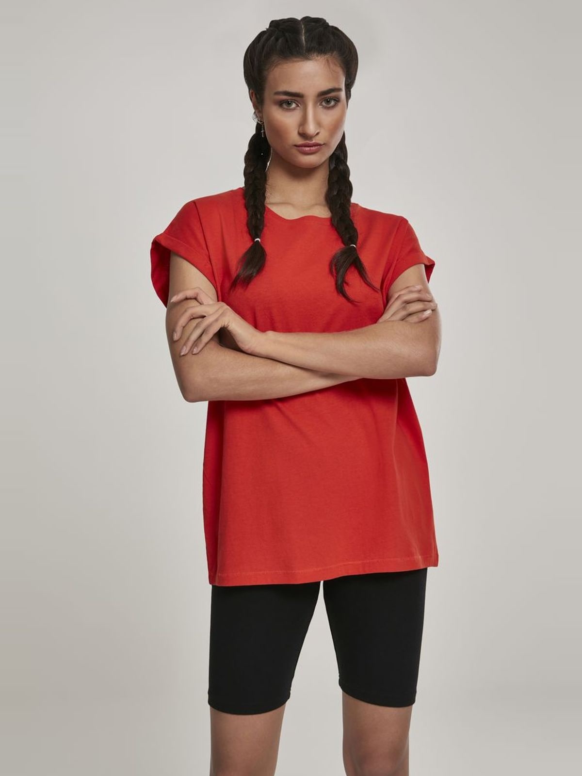 T-shirt TB771 Urban Classics Extended Shoulder Tee Bloodorange