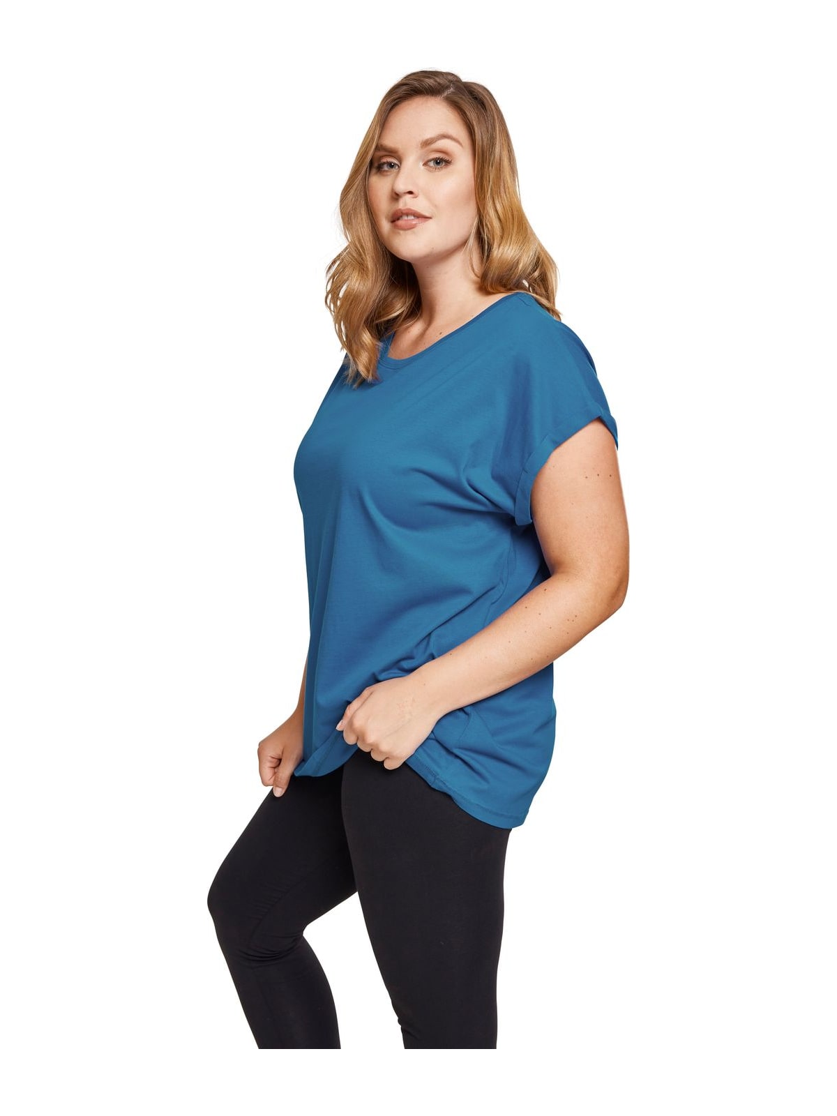 T-shirt TB771-02845 Urban Classics Extended Shoulder Tee Sporty Blue