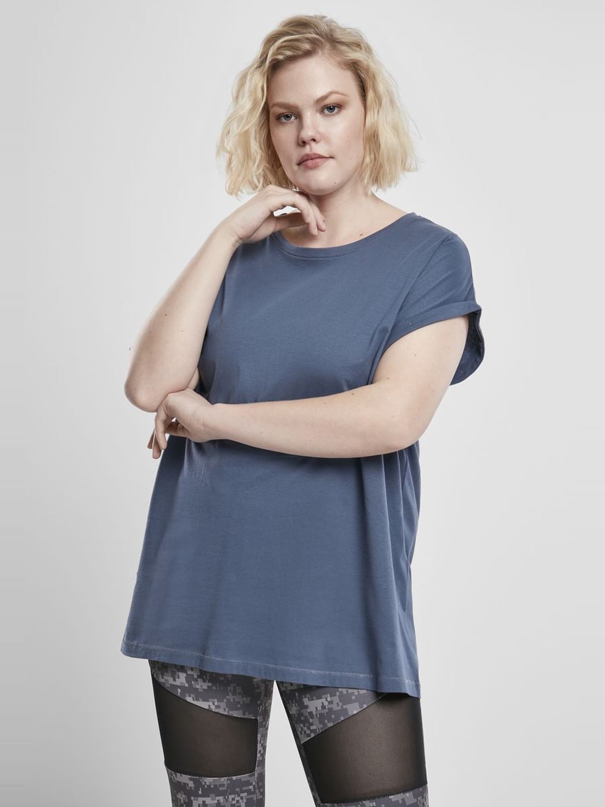 T-shirt TB771 Urban Classics 02428 Vintage Blue