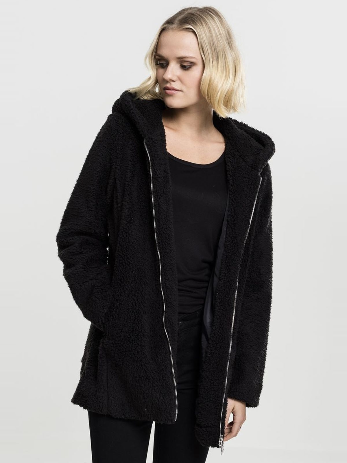 Γυναικείο Μπουφάν Sherpa TB1755 Urban Classics Black