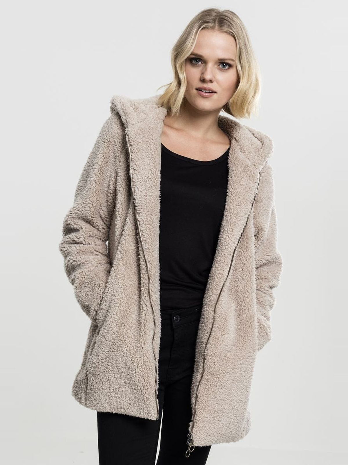 Γυναικείο Μπουφάν Sherpa TB1755 Urban Classics Sand