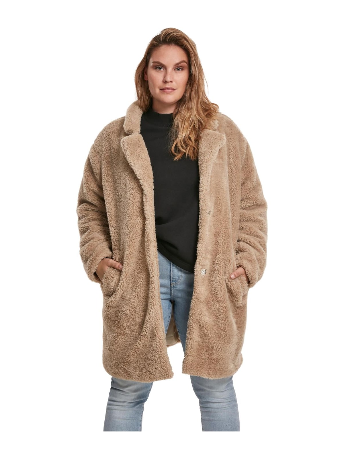 Μπουφάν Sherpa Oversized TB3058-00208 Urban Classics Sand