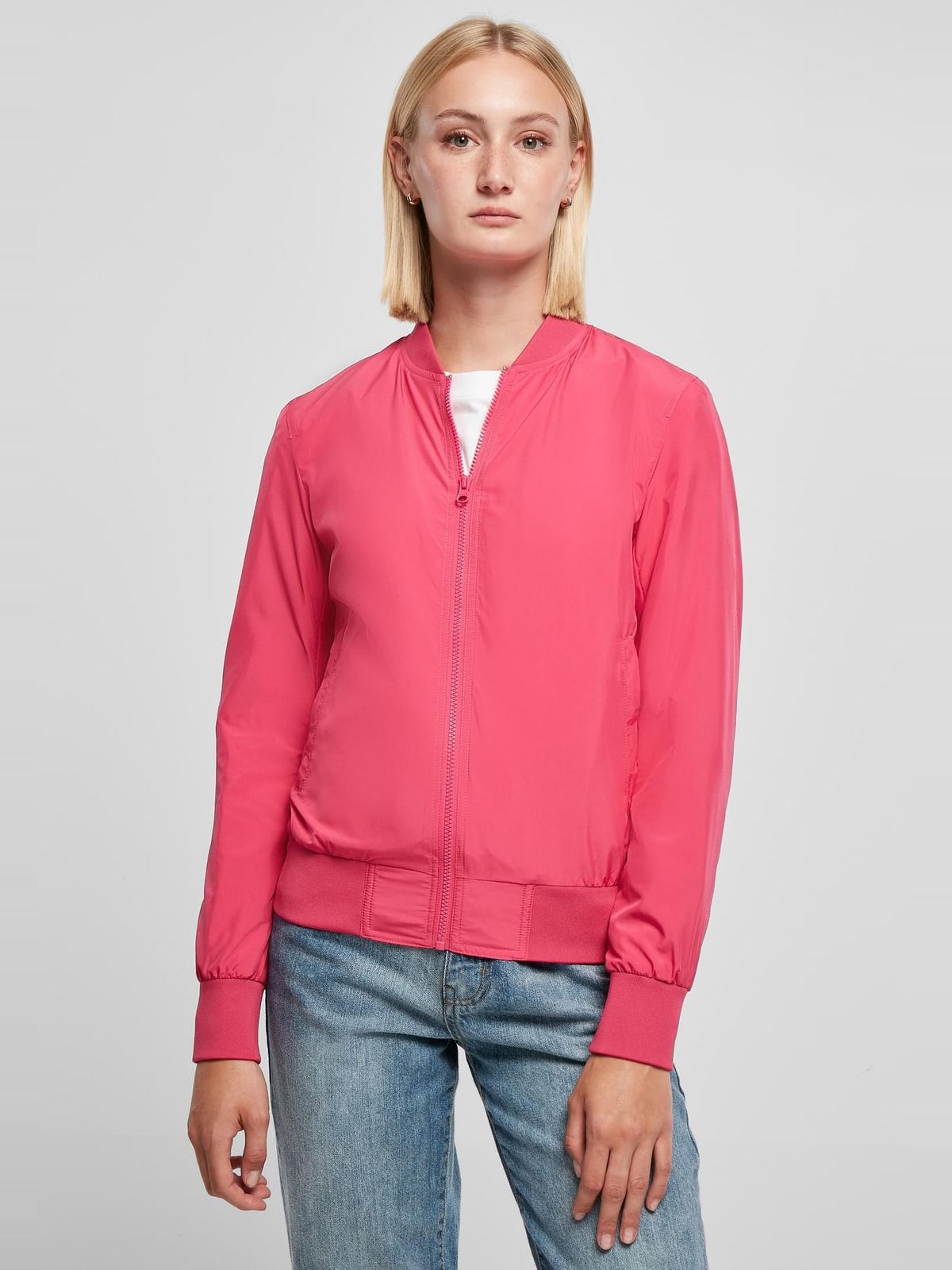 Γυναικείο Μπουφάν Ladies Light Bomber Jacket TB1217-02534 Urban Classics Hibiskus Pink