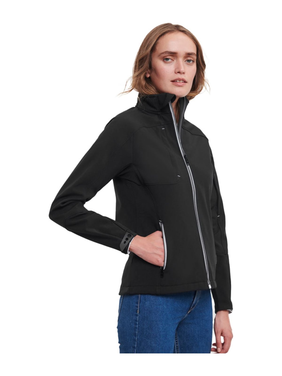 Γυναικείο Μπουφάν Softshell R-410F-0 Russell Europe Black