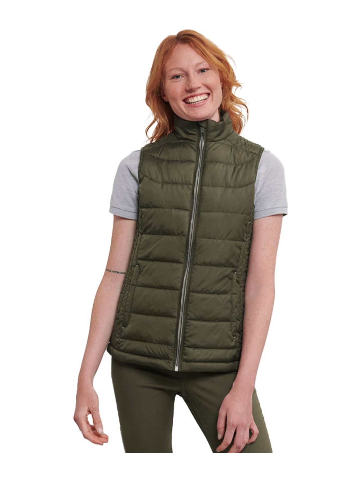Γυναικείο Αμάνικο Μπουφάν Nano Bodywarmer R-441F-0 Russell Dark Olive