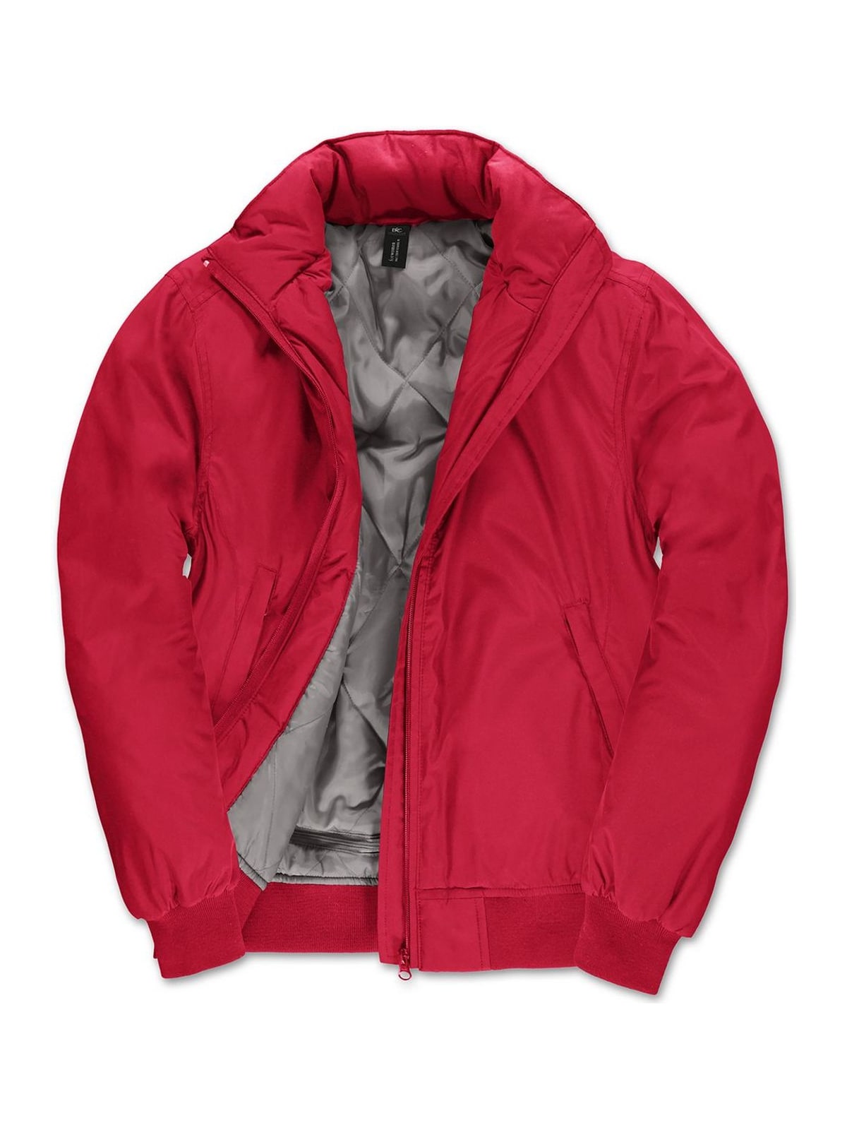 Γυναικείο Μπουφάν Bomber JW962 B&C Crew Bomber Women Red/Warm Grey