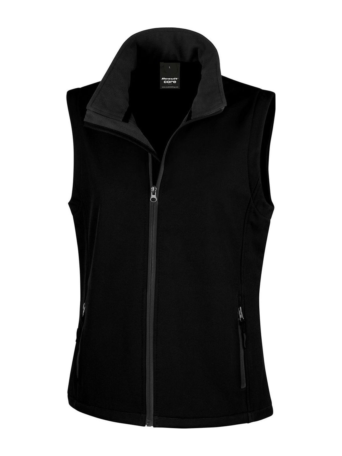 Γυναικείο Αμάνικο Μπουφάν Softshell R232F Result Core Black/Black