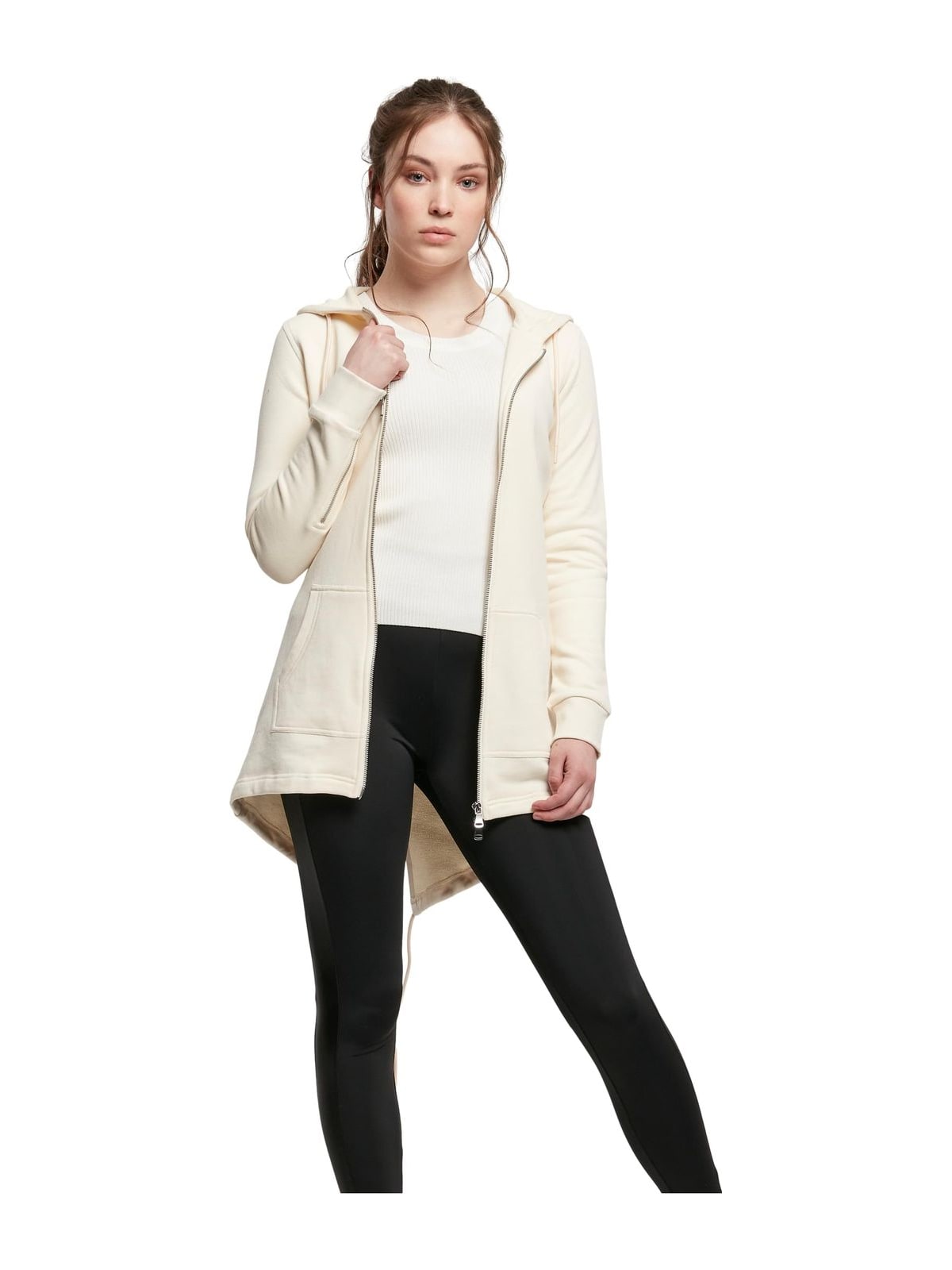 Γυναικείο Φούτερ Parka TB1075 Urban Classics White Sand