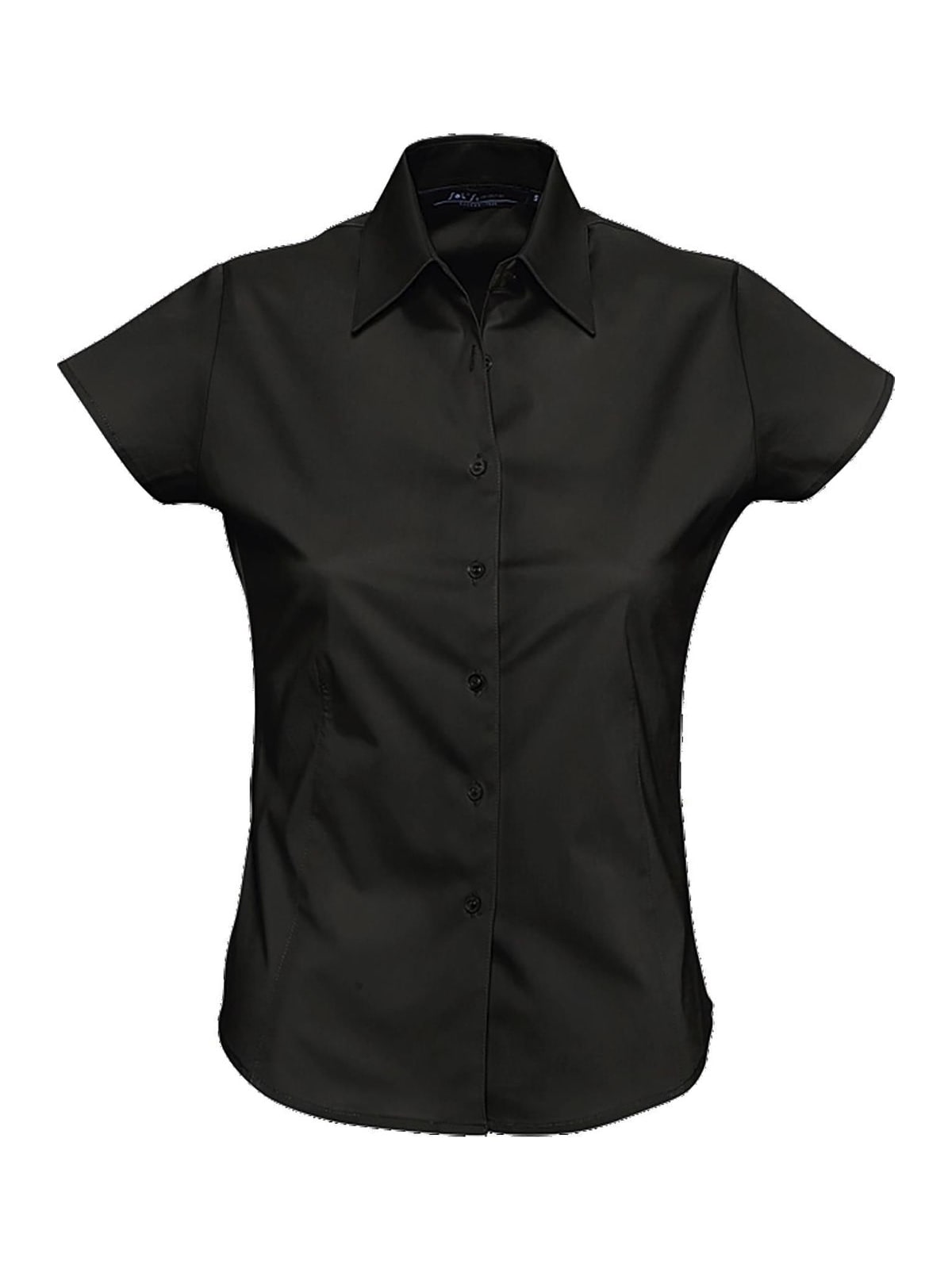Γυναικείο Κοντομάνικο Πουκάμισο 17020 SOL'S Excess Blue Black