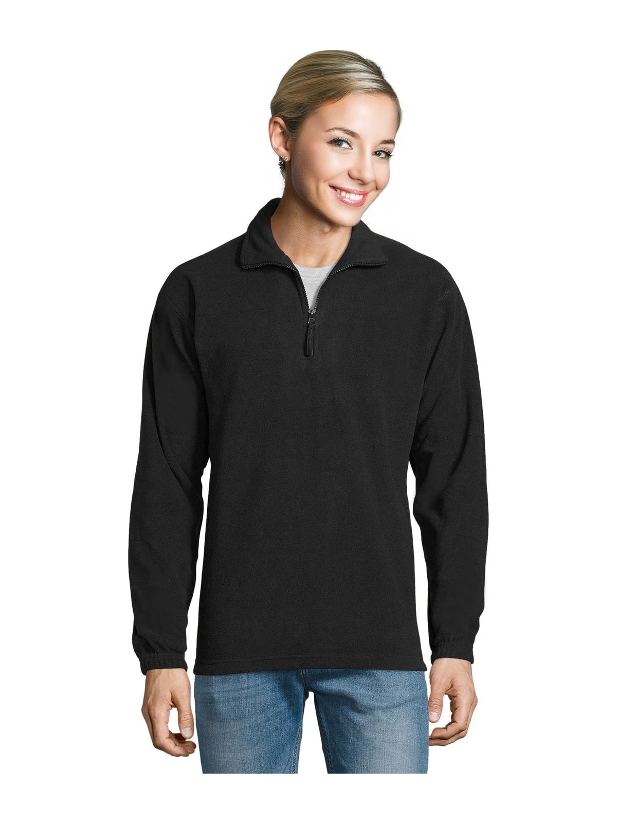 Unisex Φλις Μπλούζα 56000 SOL'S Ness Black