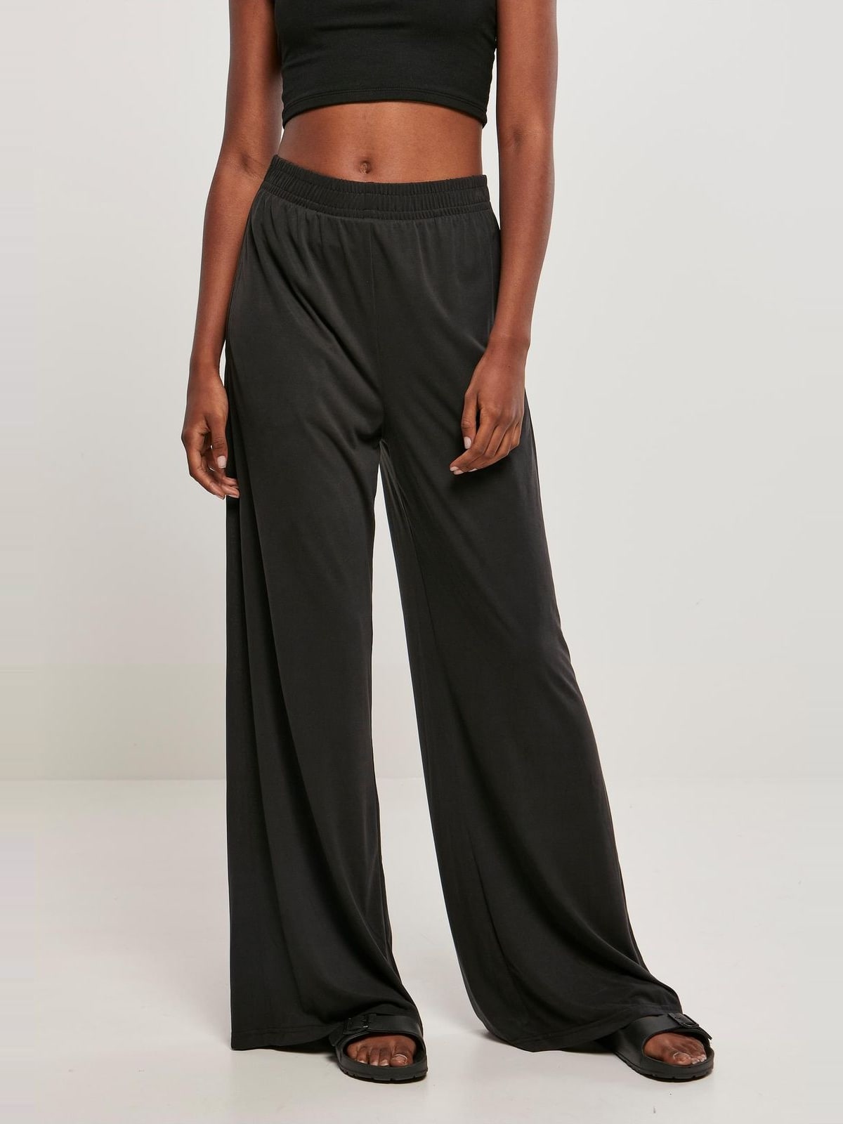 Παντελόνι Modal Wide Leg TB5004 Urban Classics Black