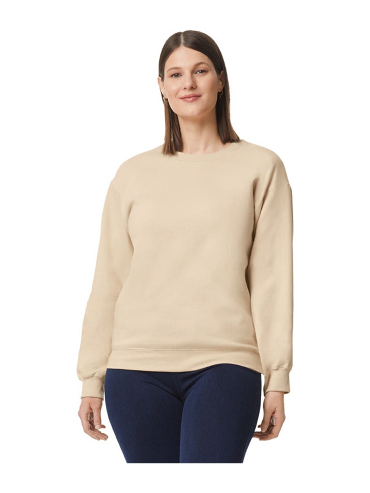 Φούτερ Crewneck SF000 Gildan Softstyle Midweight Fleece Adult Sand