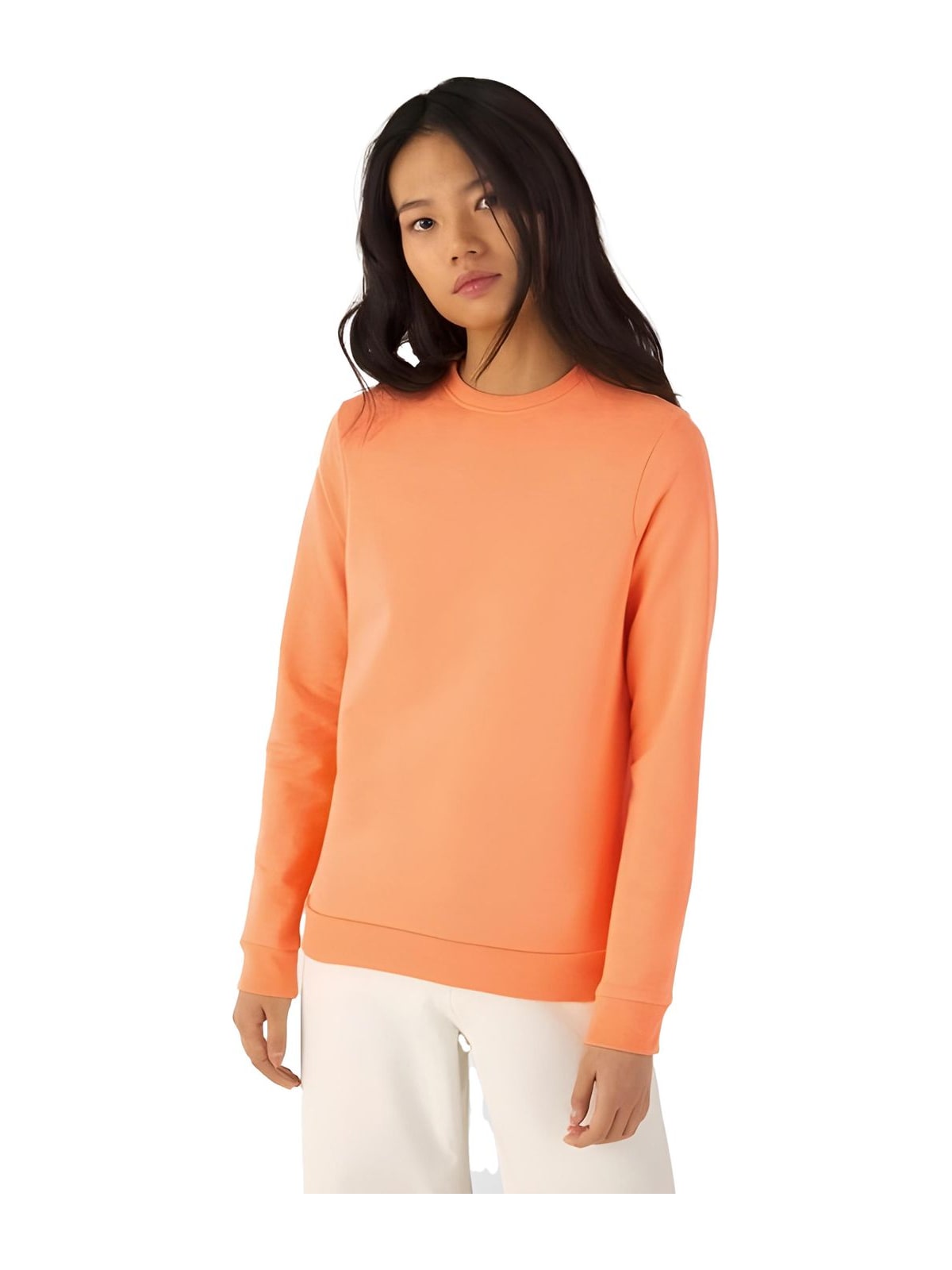 Γυναικείο Φούτερ WW02W B & C French Terry Melon Orange