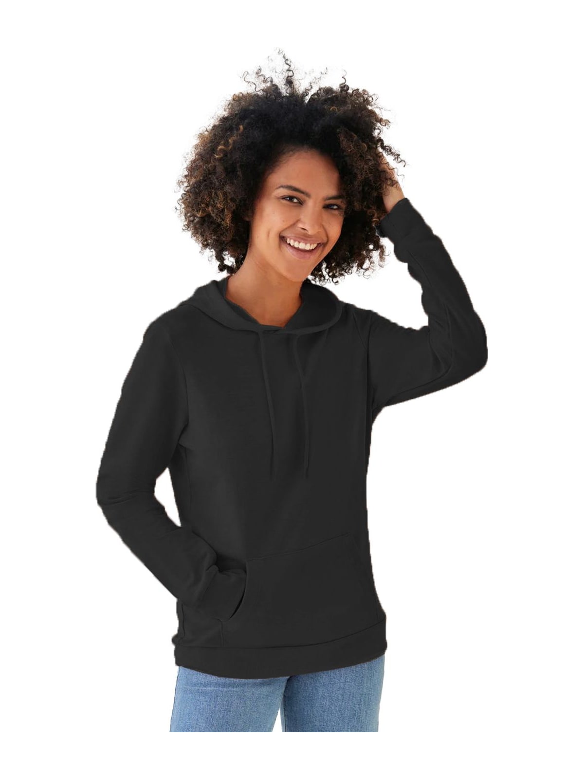 Γυναικείο Φούτερ French Terry WW04W B & C Black Pure