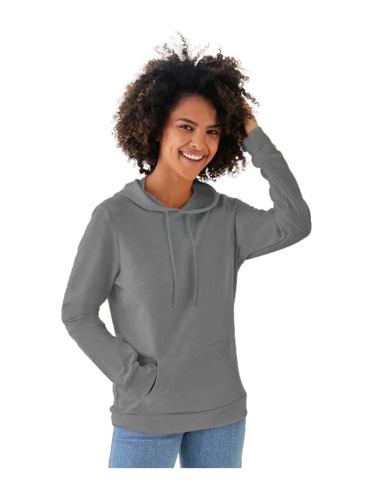 Γυναικείο Φούτερ French Terry WW04W B & C Elephant Grey