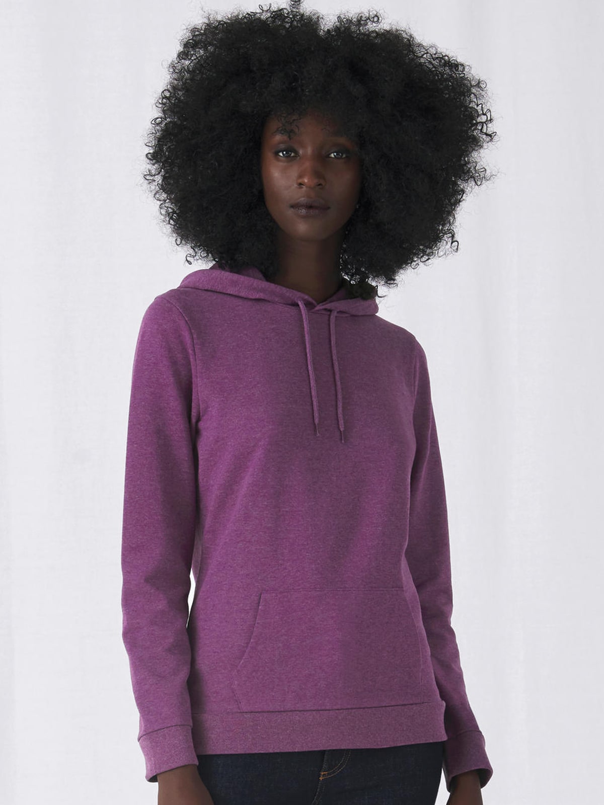 Γυναικείο Φούτερ French Terry WW04W B & C Heather Purple